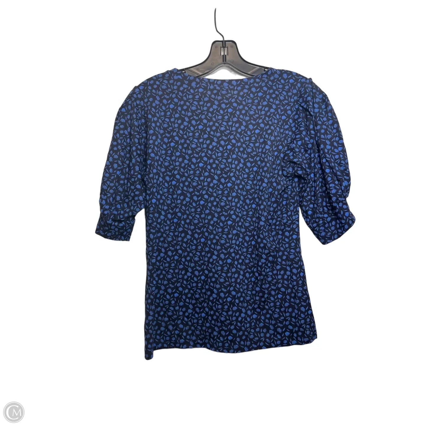 Top Short Sleeve By Ann Taylor In Blue, Size: S