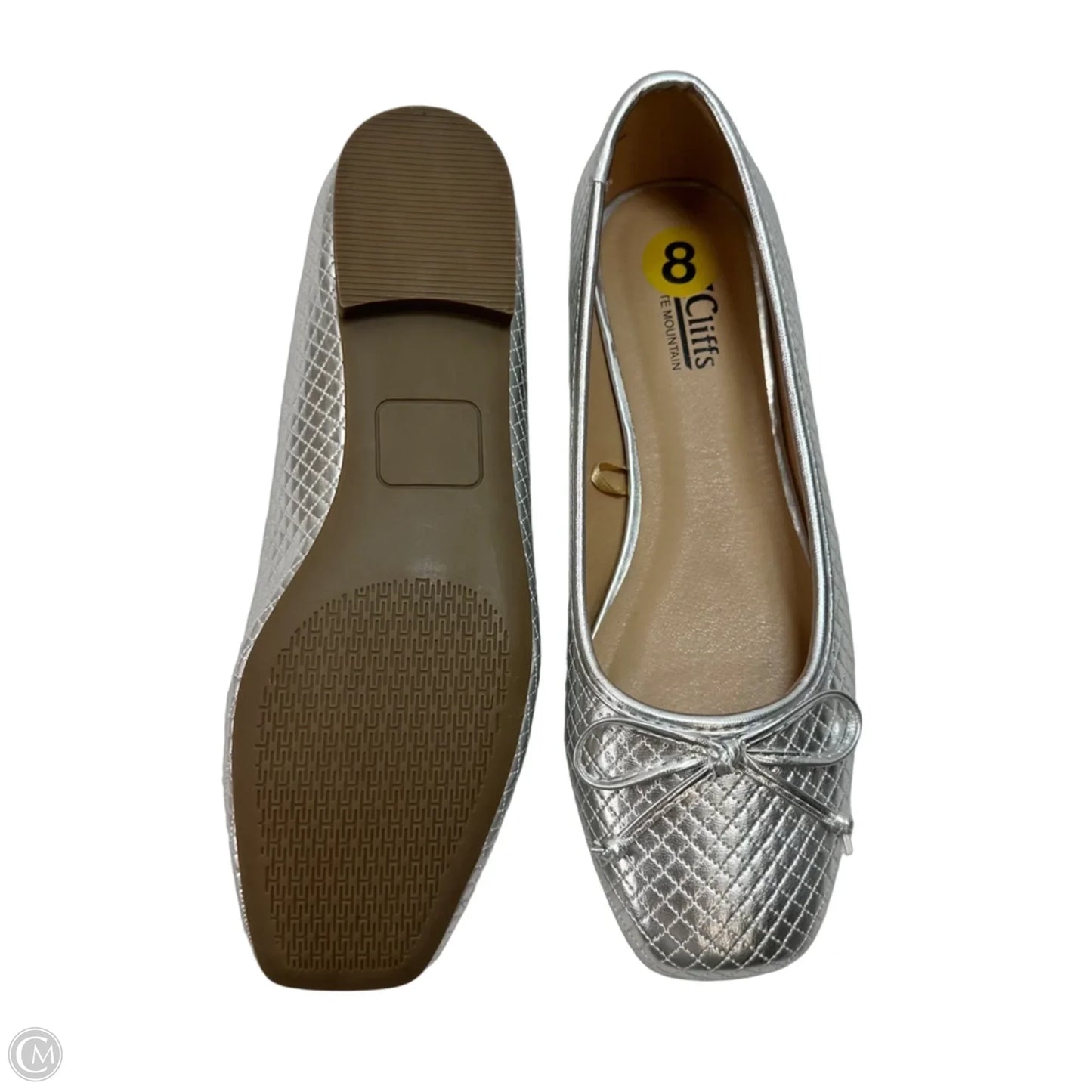 Shoes Flats By White Mountain In Silver, Size: 8