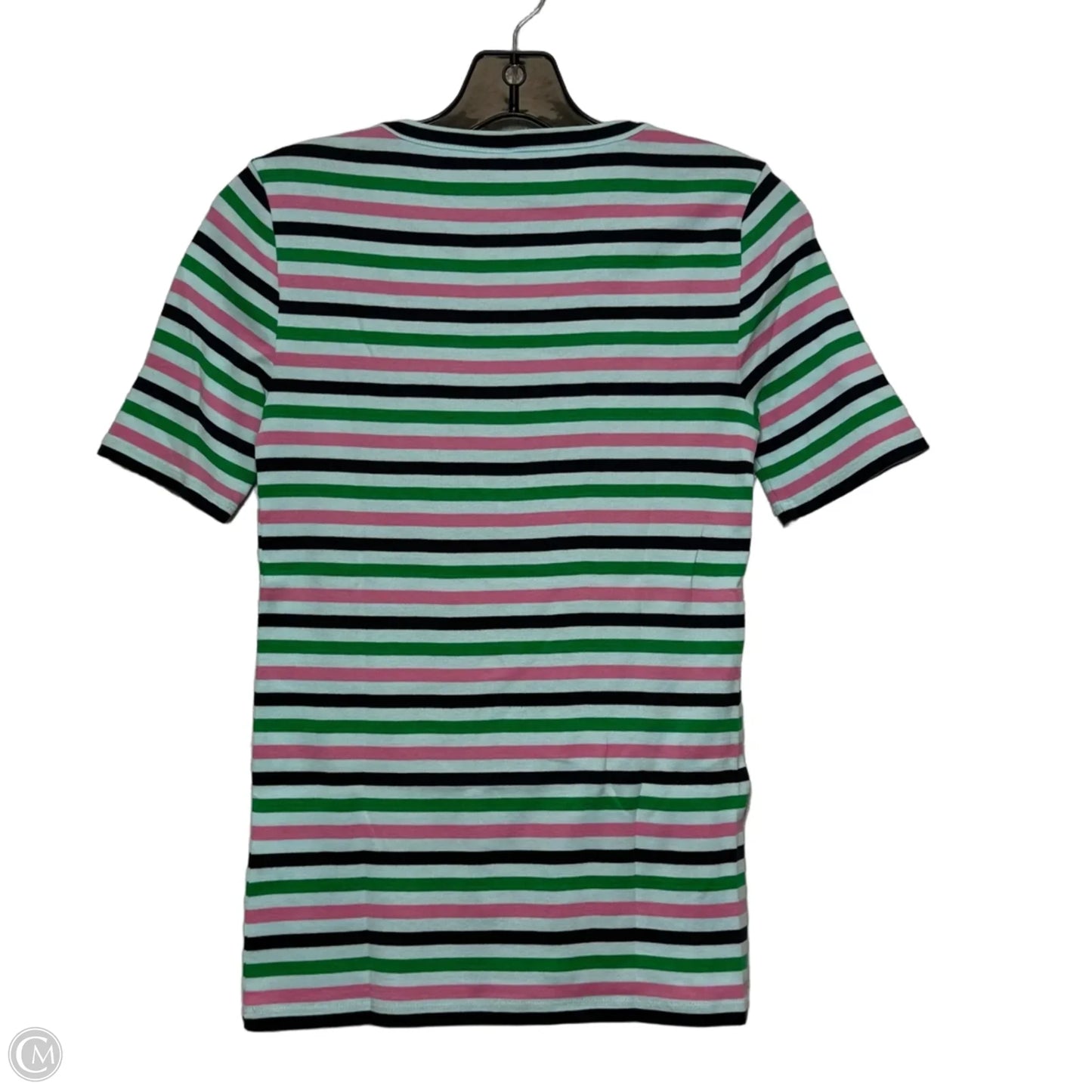 Top Short Sleeve Basic By J. Crew In stripe Pattern, Size: Xs