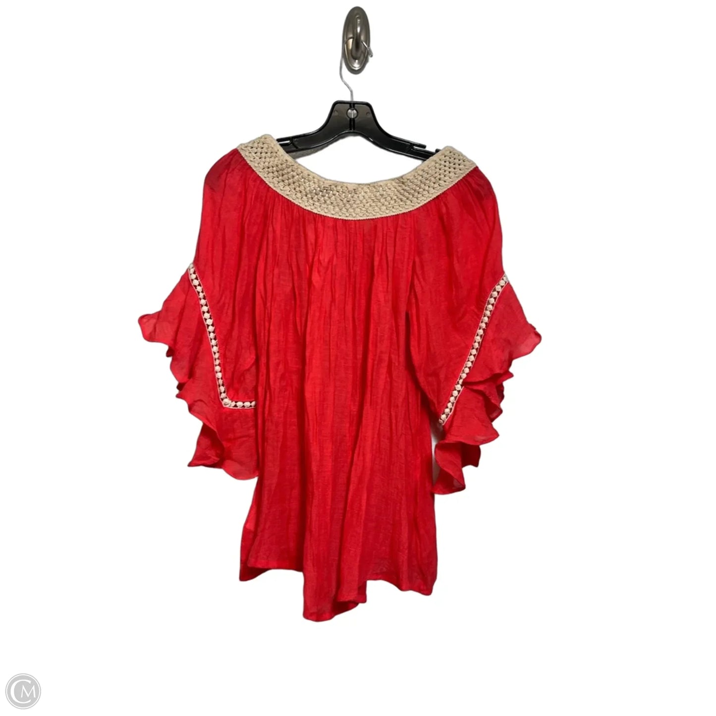 Top Short Sleeve By Umgee In Coral, Size: S