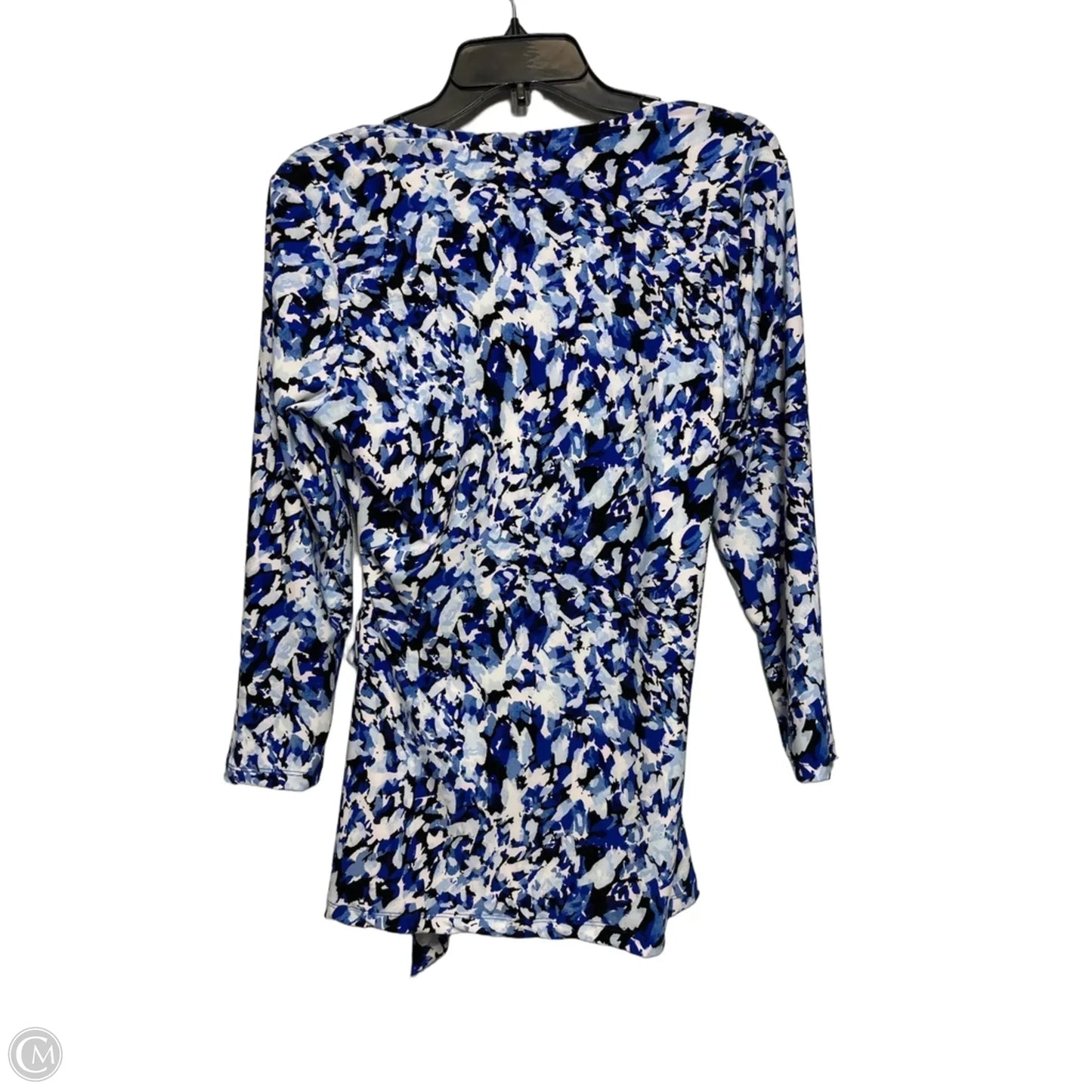 Top Long Sleeve By Anne Klein In Blue, Size: M