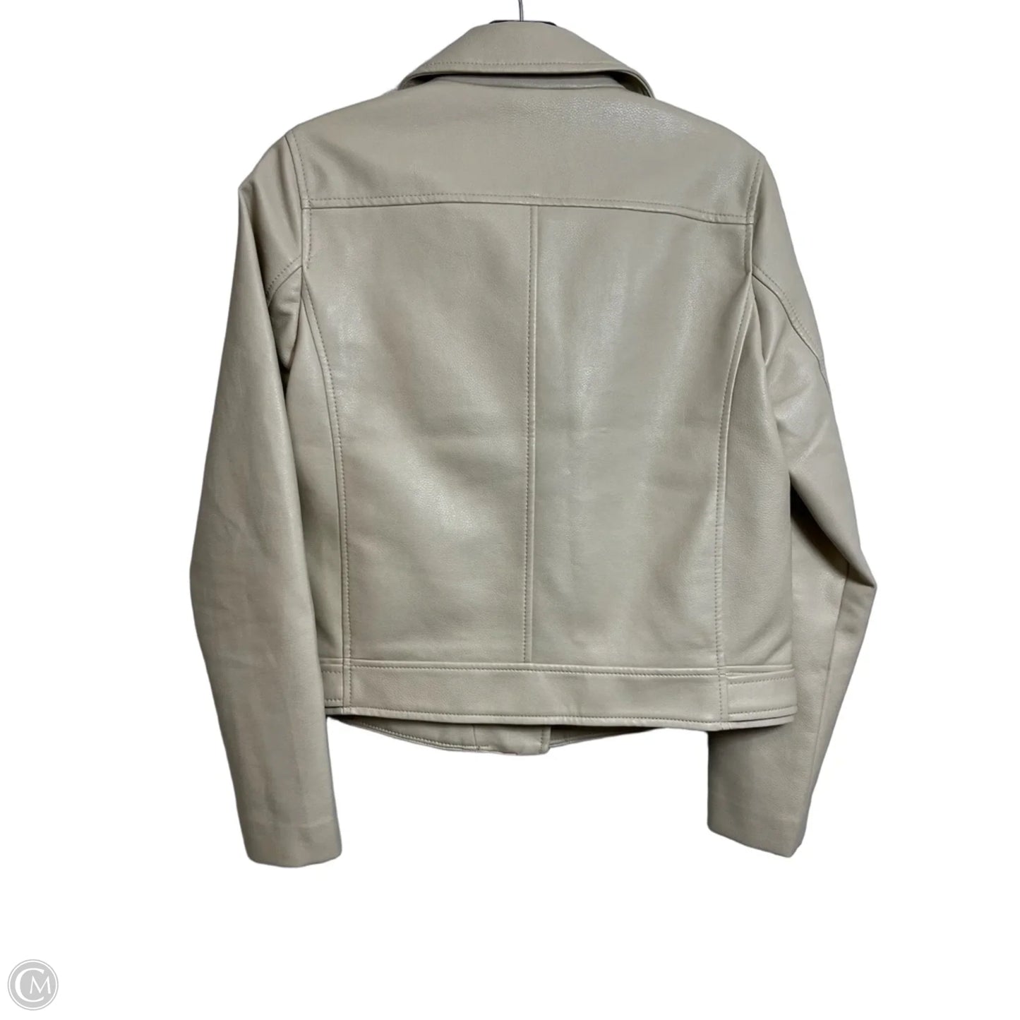 Jacket Moto By Loft In Beige, Size: Xs