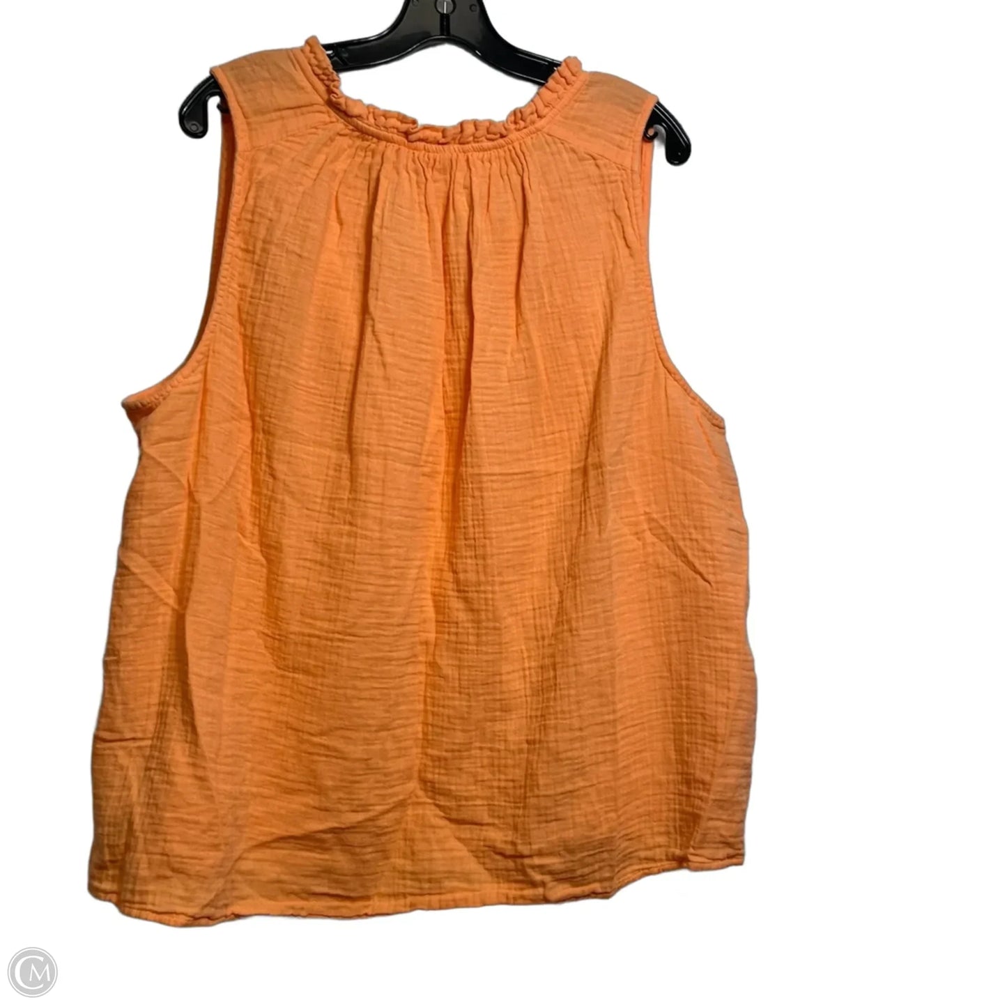 Top Sleeveless By Gap In Orange, Size: Xxl