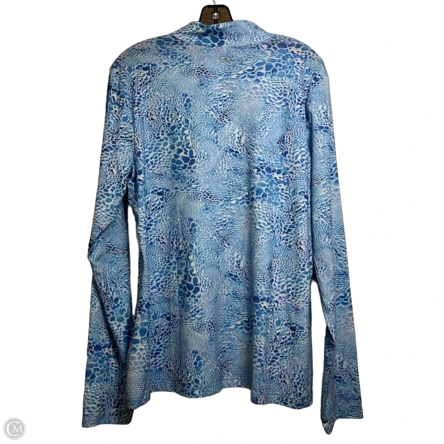 Athletic Top Long Sleeve Crewneck By Calia In Blue, Size: Xxl