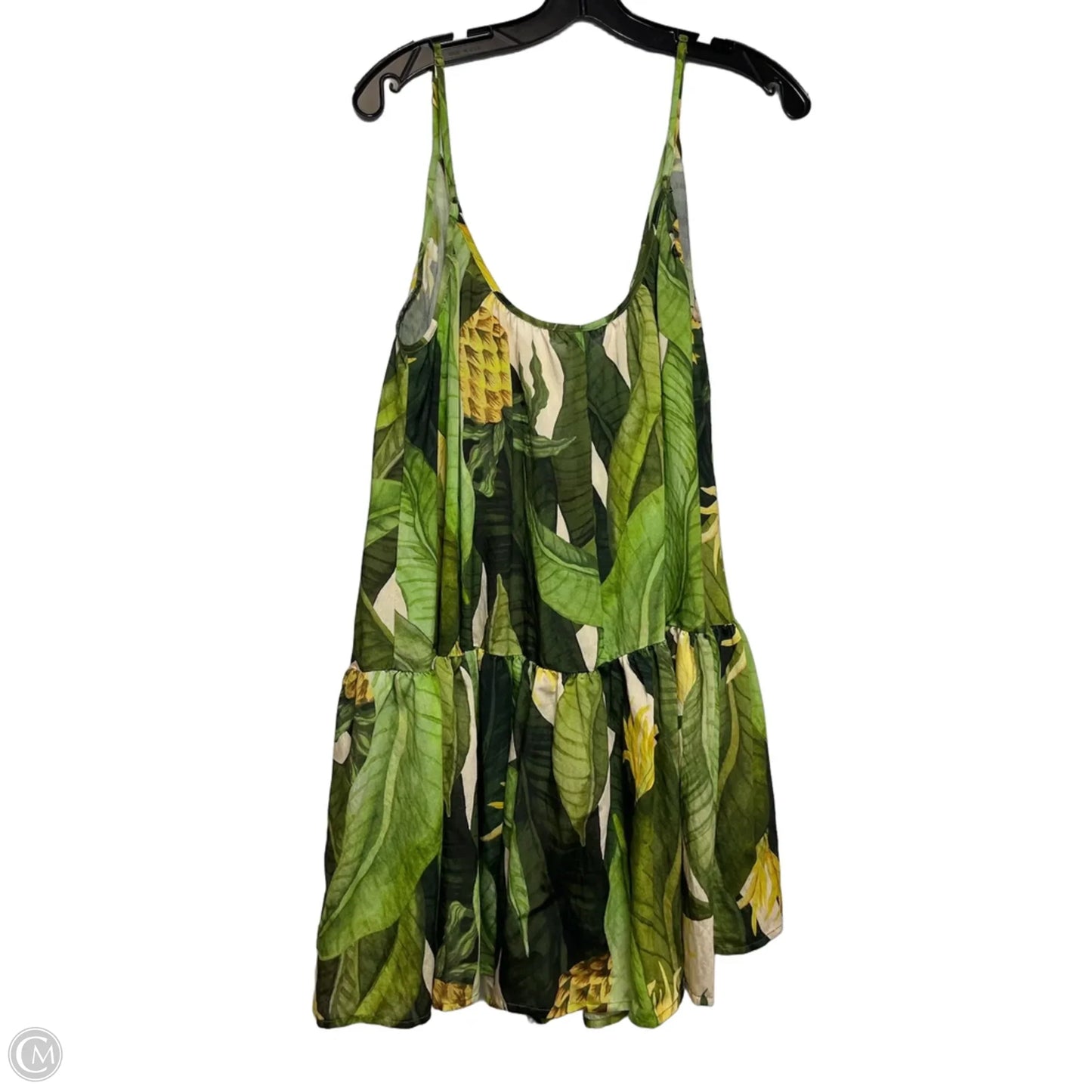 Top Sleeveless By H&m In Green, Size: M