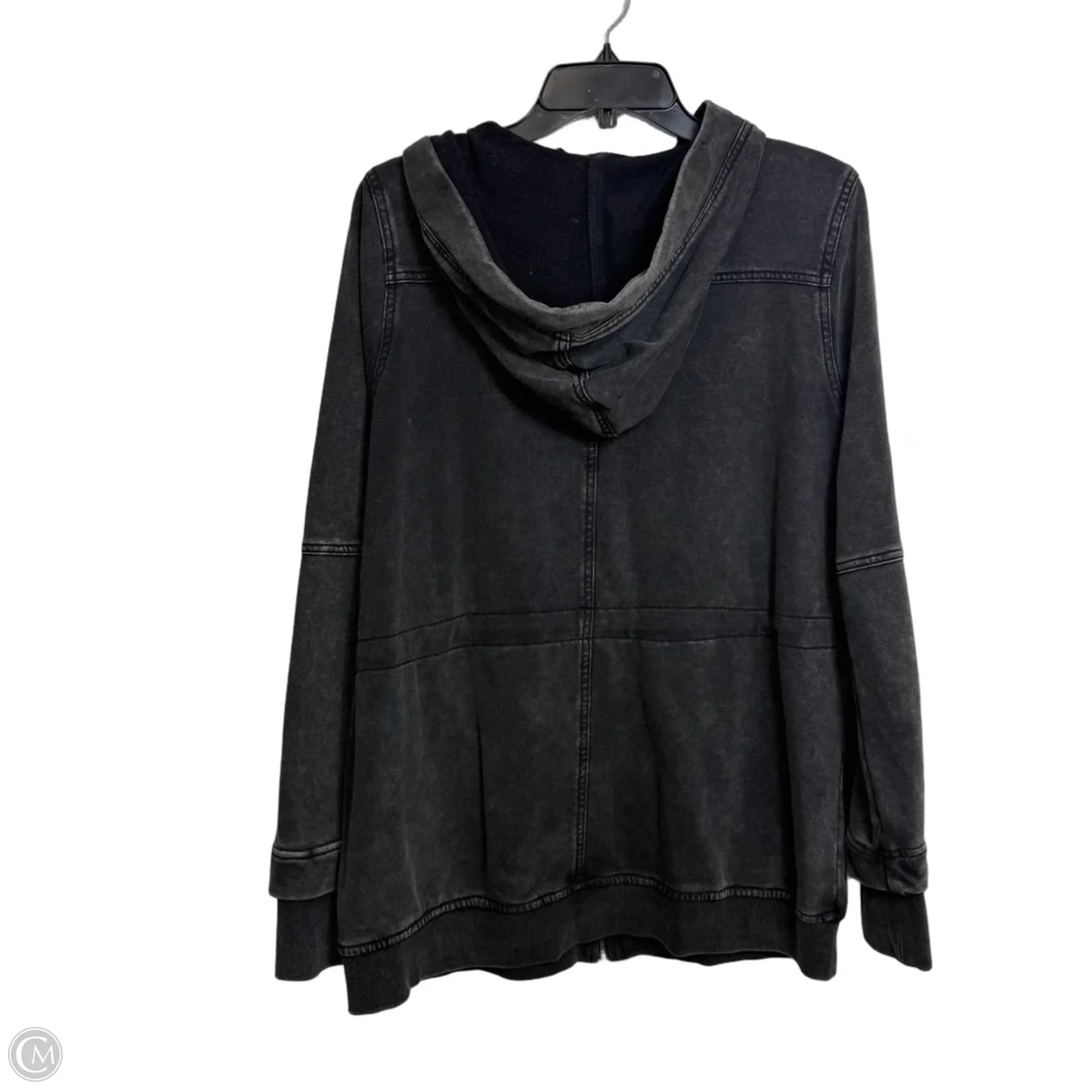 Sweatshirt Hoodie By Doe & Rae In Black, Size: M