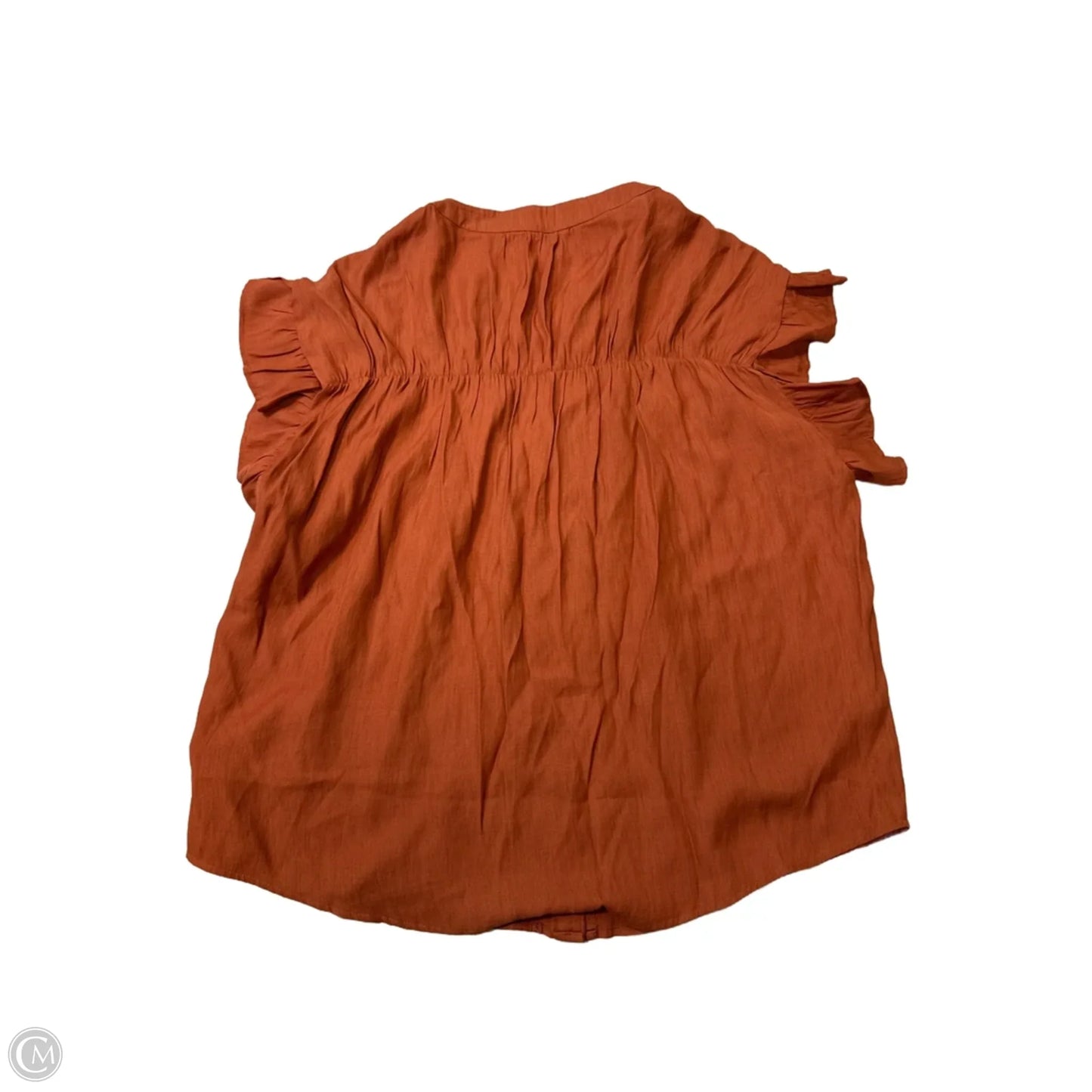 New! Top Short Sleeve By Cozy Co. In Orange, Size: L