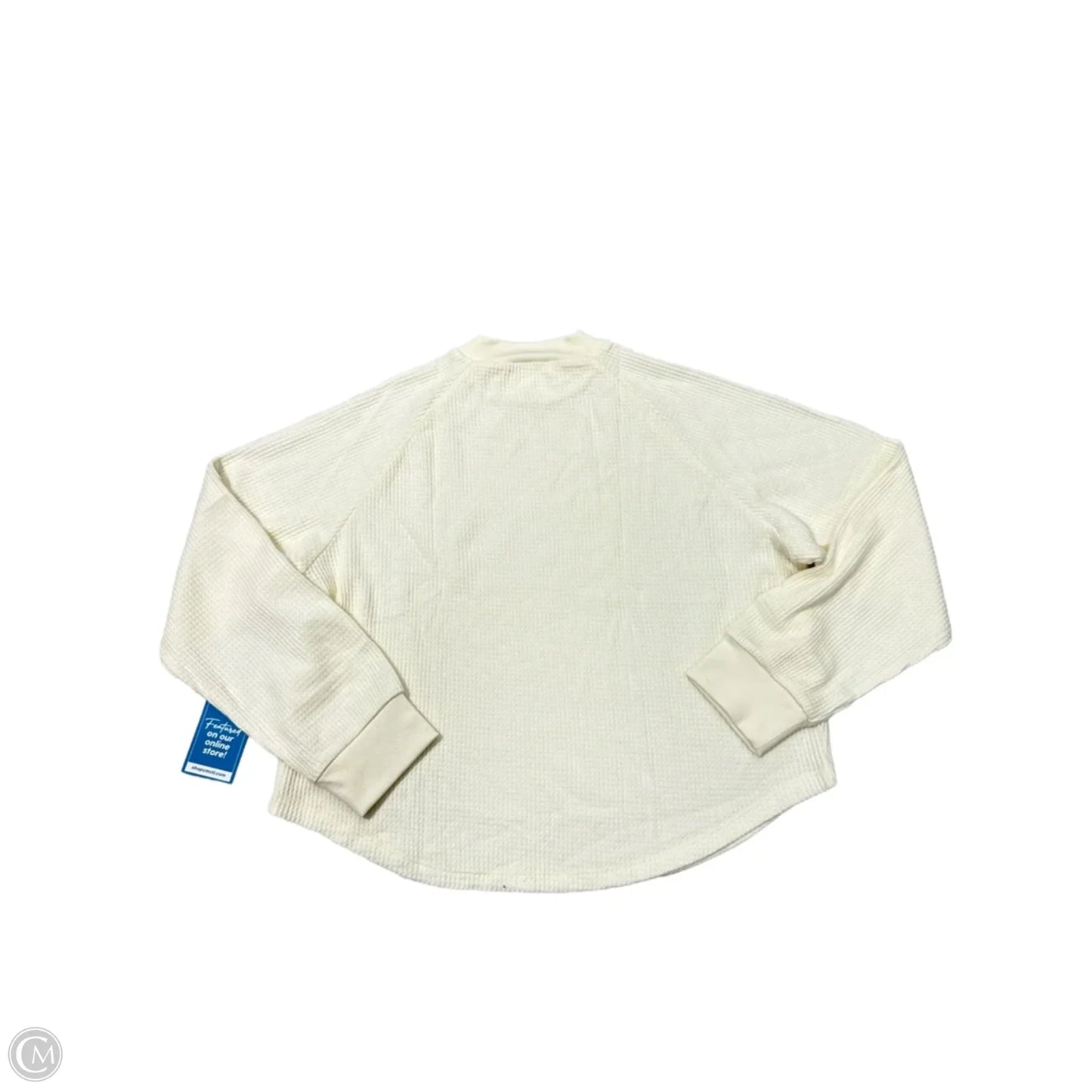 New! Top Long Sleeve By Madewell In Cream, Size: L