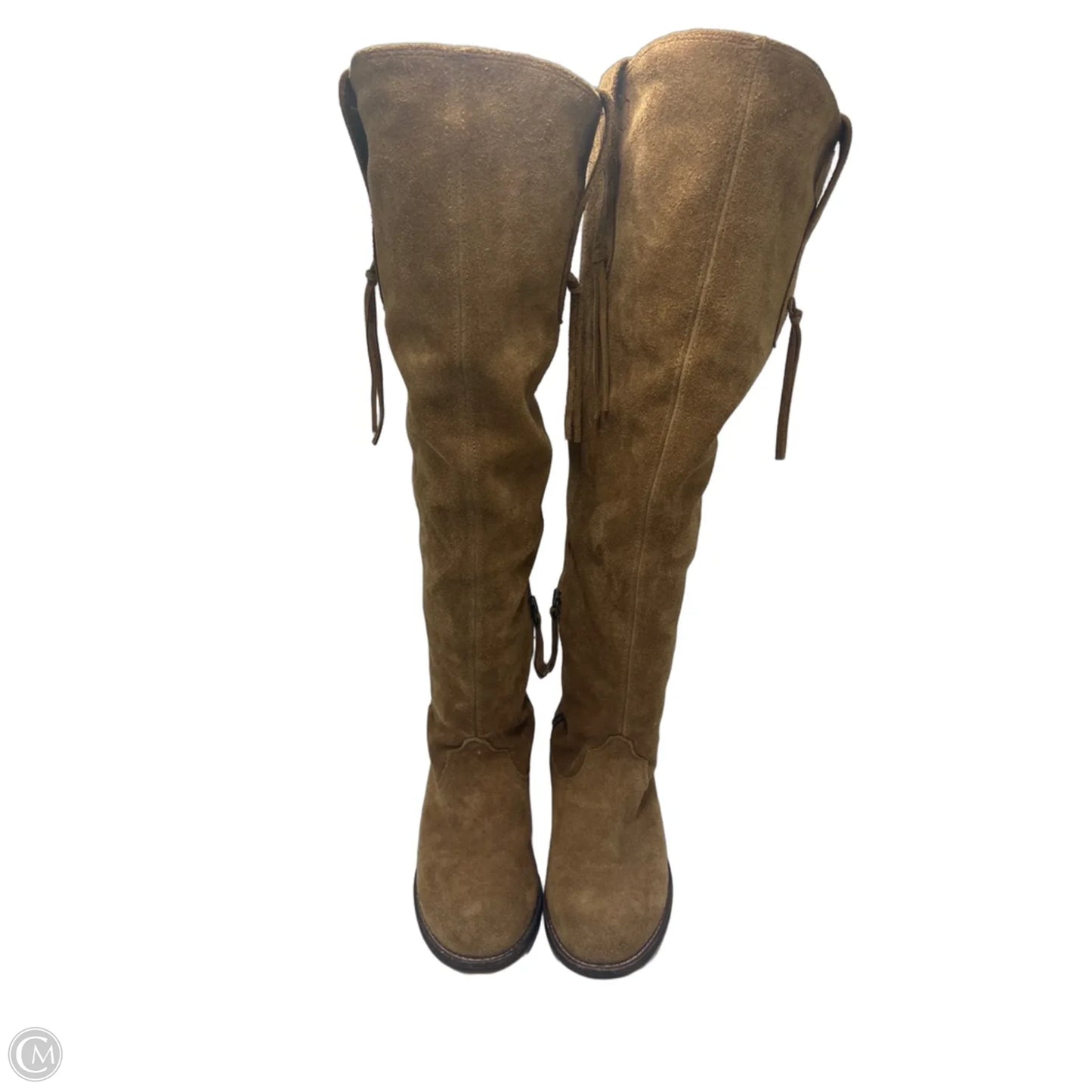 Boots Knee Heels By Ariat In Brown, Size: 6