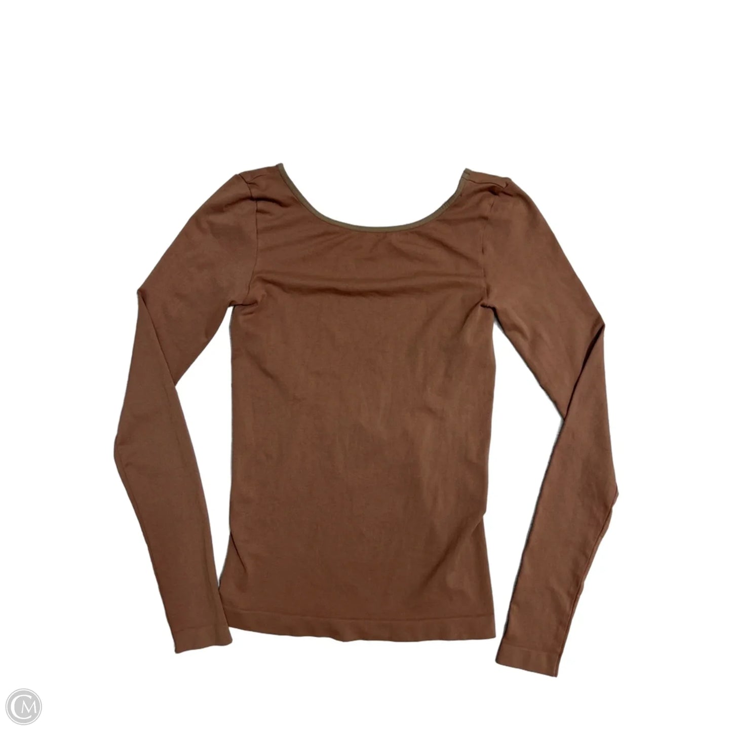 Top Long Sleeve By Free People In Brown, Size: M