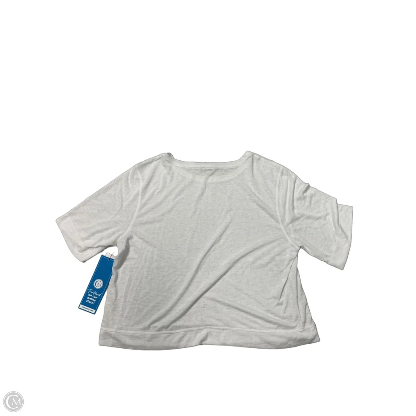 Athletic Top Short Sleeve By Athleta In White, Size: L