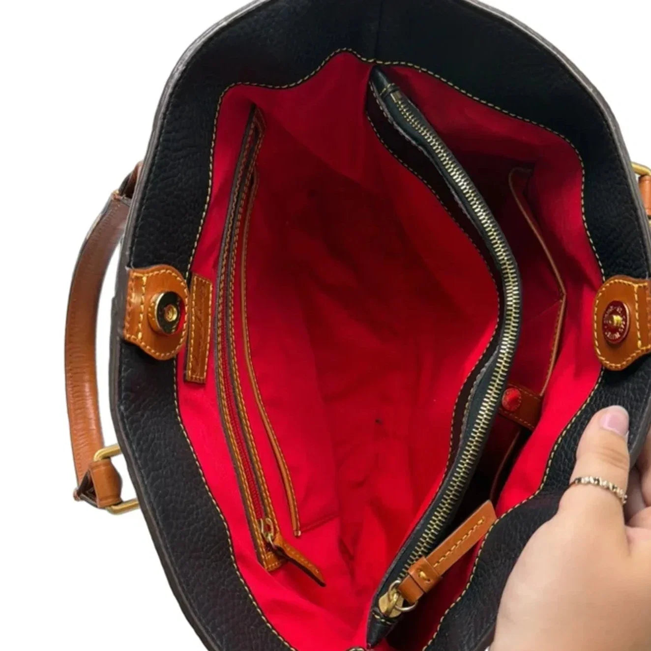 Dooney And Bourke Chelsea Leather Shaper Designer Handbag