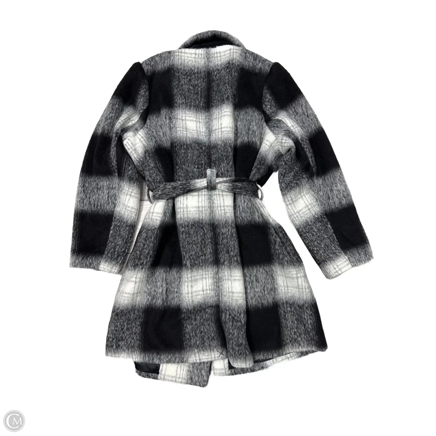 Coat Wool By Susan Graver In Black & White, Size: 2x