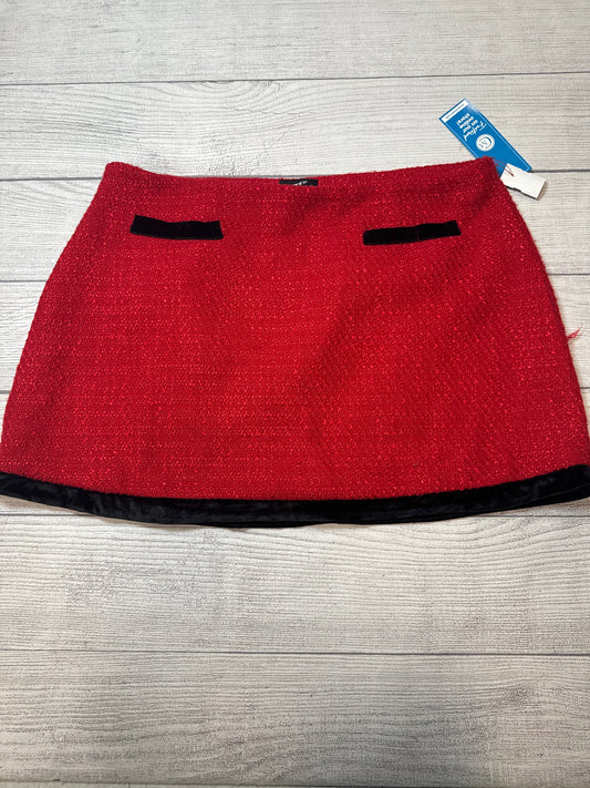 Skirt Mini & Short By Cider In Red, Size: 26