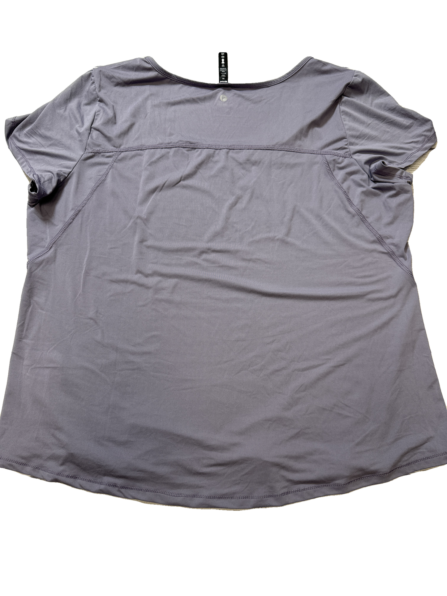 Athletic Top Short Sleeve By 90 Degrees By Reflex In Purple, Size: 2x