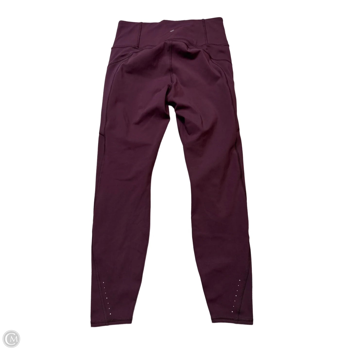 Athletic Leggings By Athleta In Maroon, Size: M