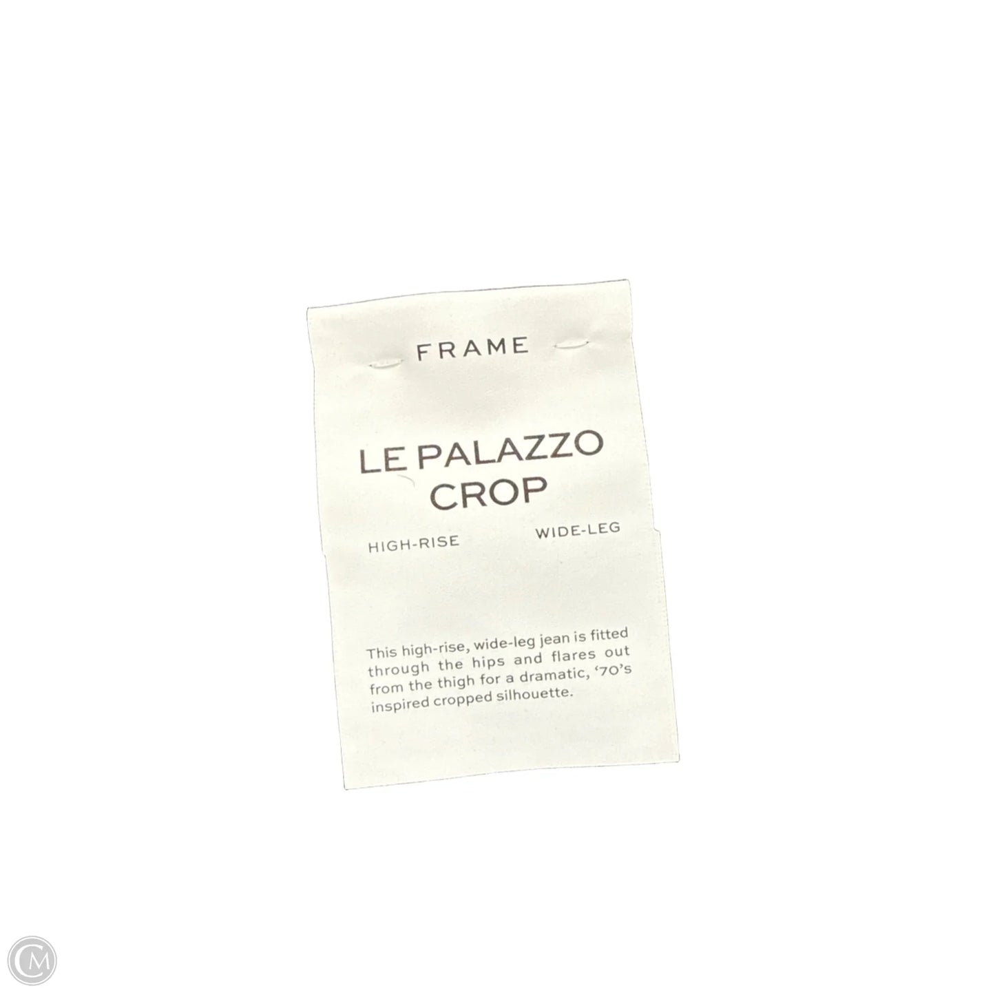 Jeans Wide Leg By Frame In Black, Size: 00/23