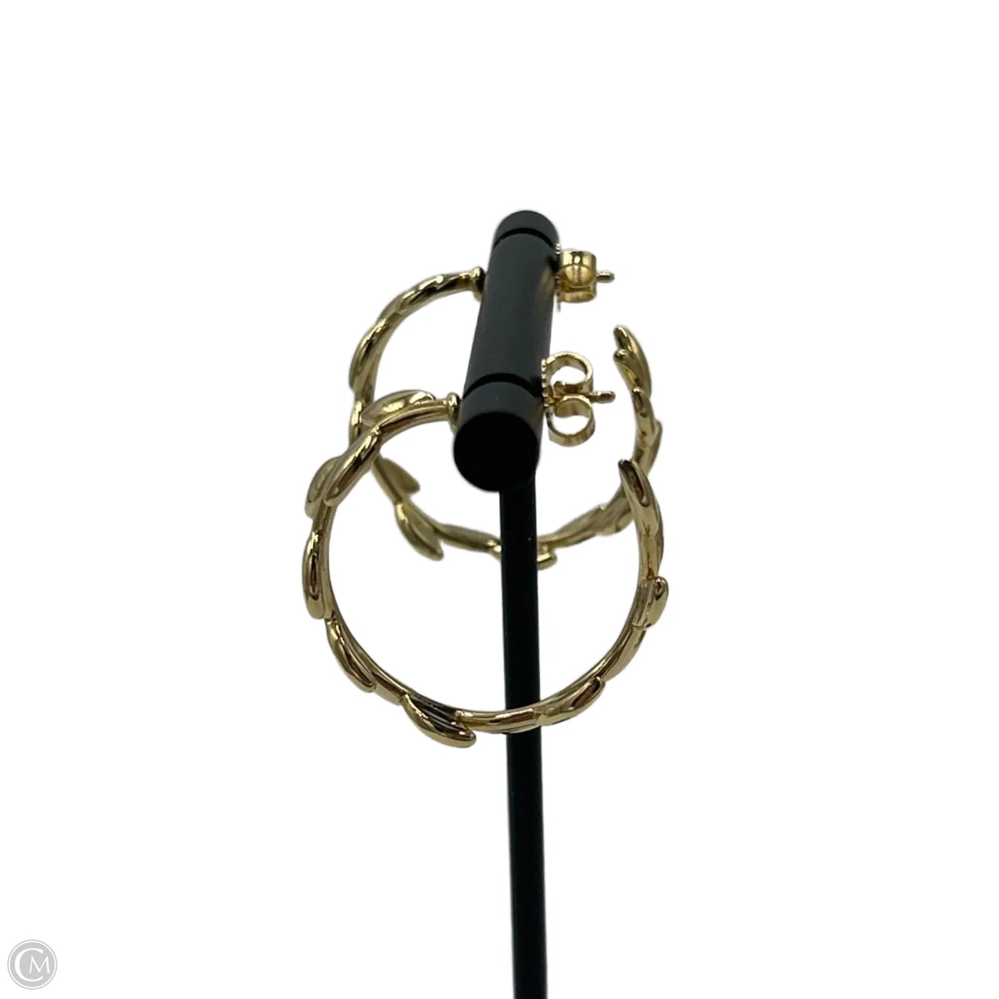 Tiffany & Co. Paloma Olive Leaf 18K Gold Hoops