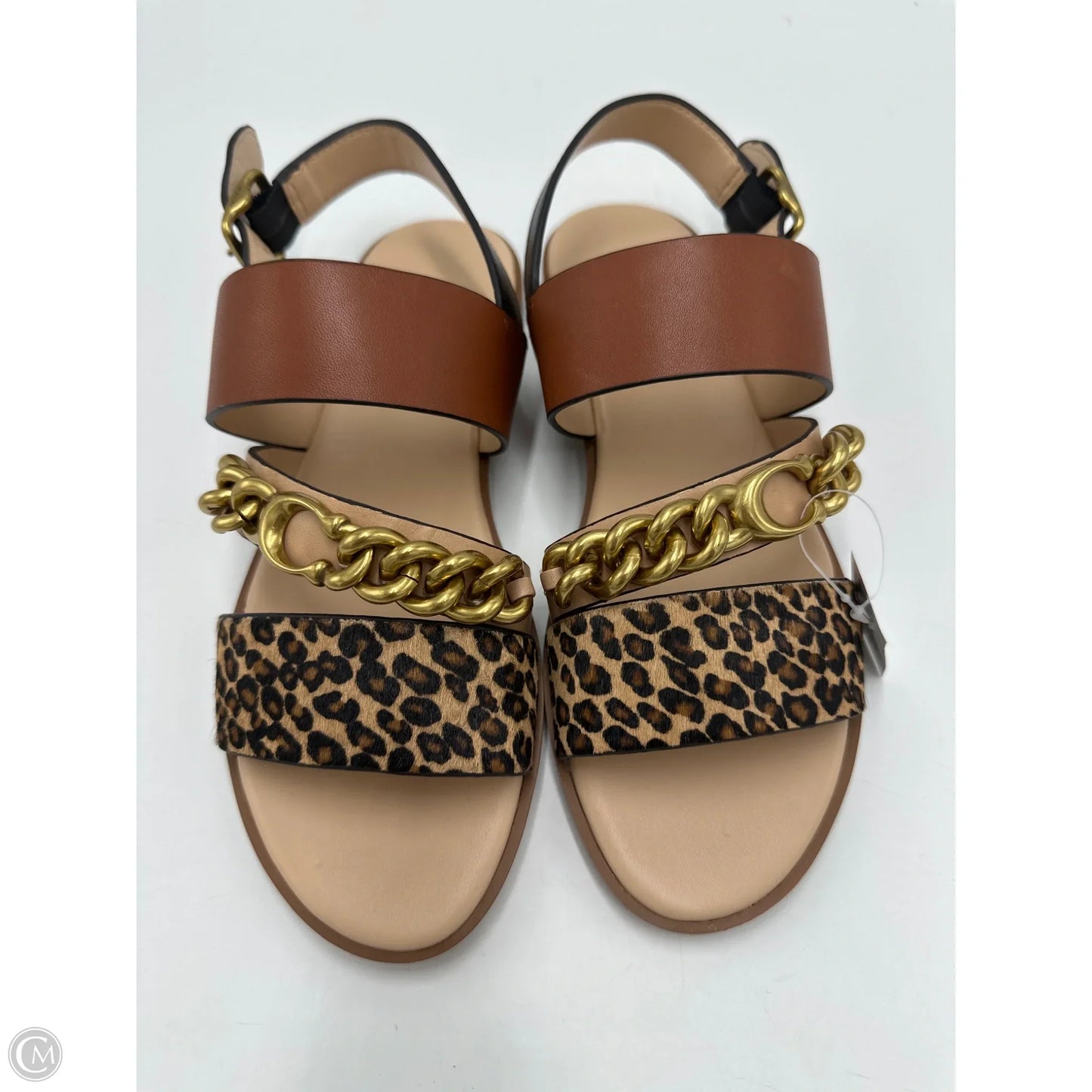 New! Sandals Designer By Coach In Animal Print, Size: 6