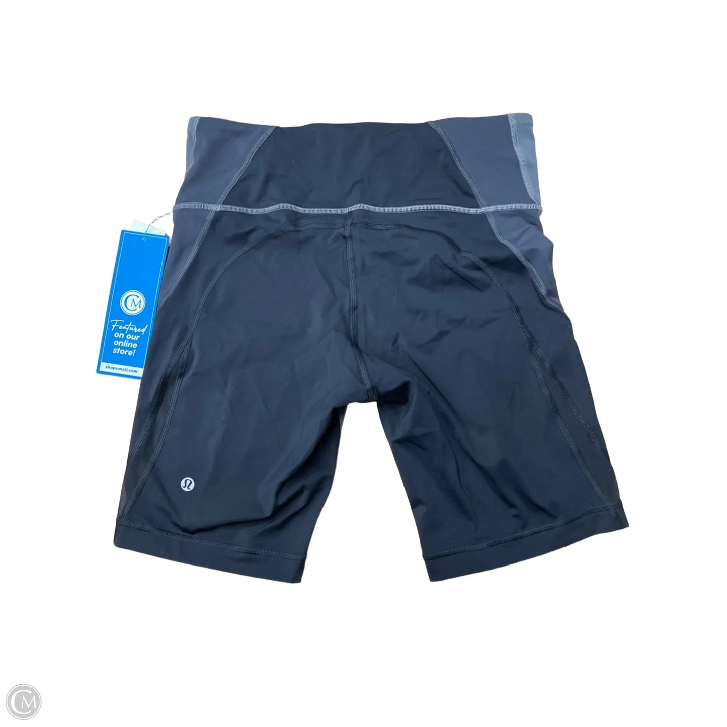 Athletic Shorts By Lululemon In Black & Grey, Size: M