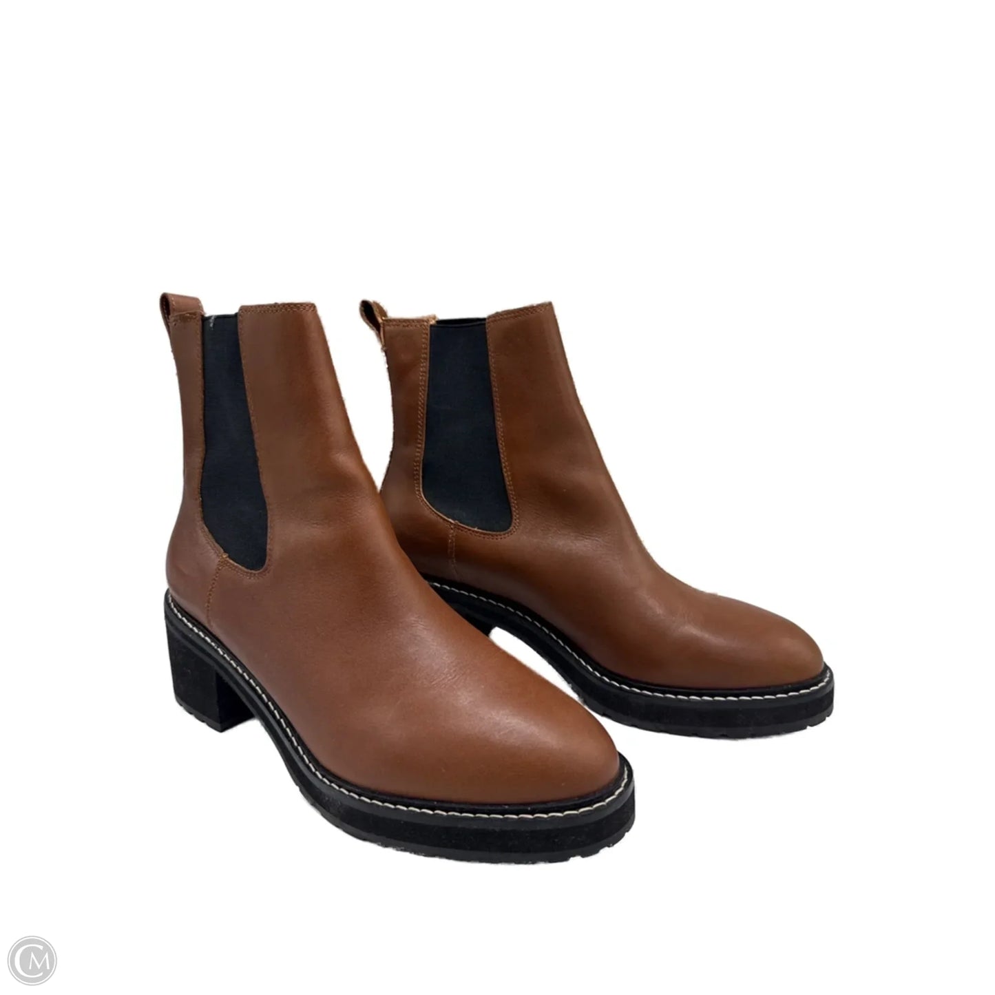 Boots Ankle Flats By Madewell In Brown, Size: 12