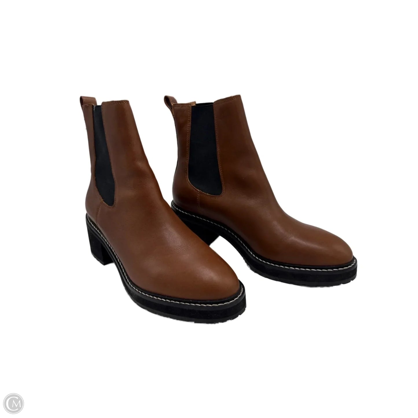 Boots Ankle Flats By Madewell In Brown, Size: 12