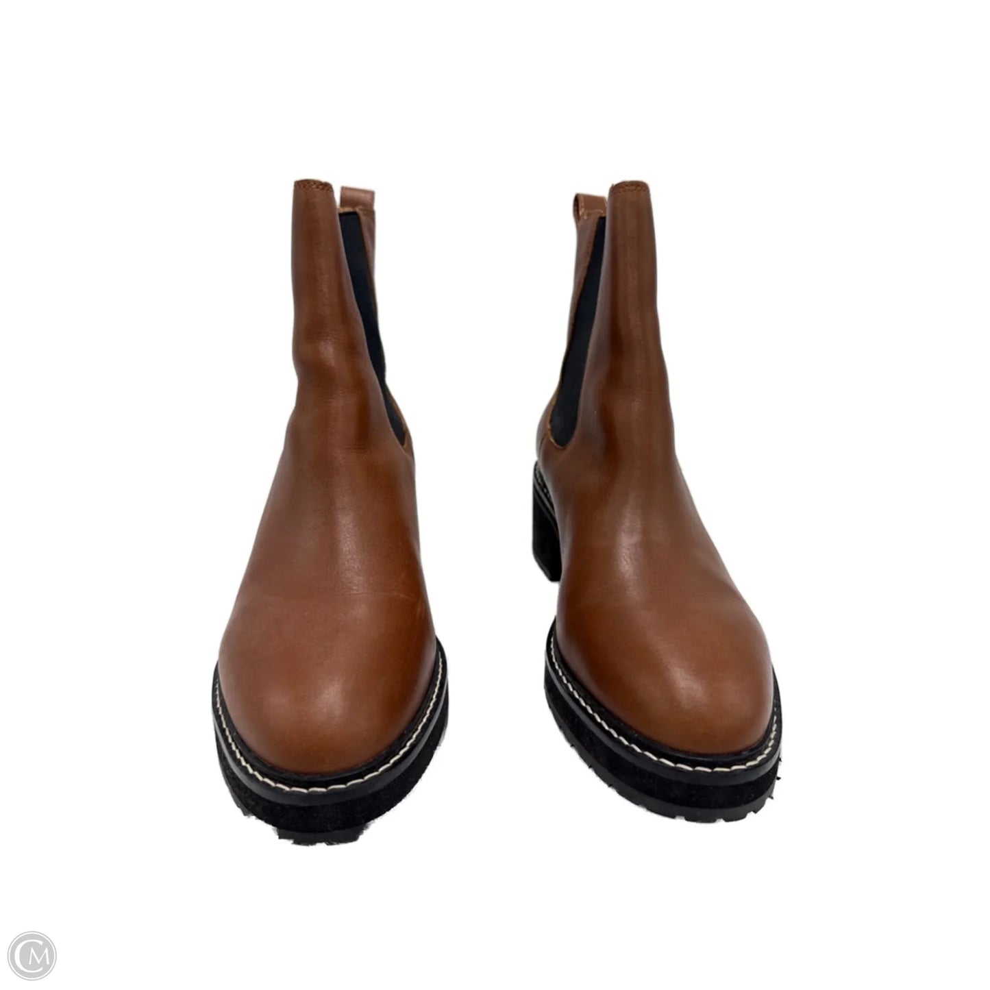 Boots Ankle Flats By Madewell In Brown, Size: 12