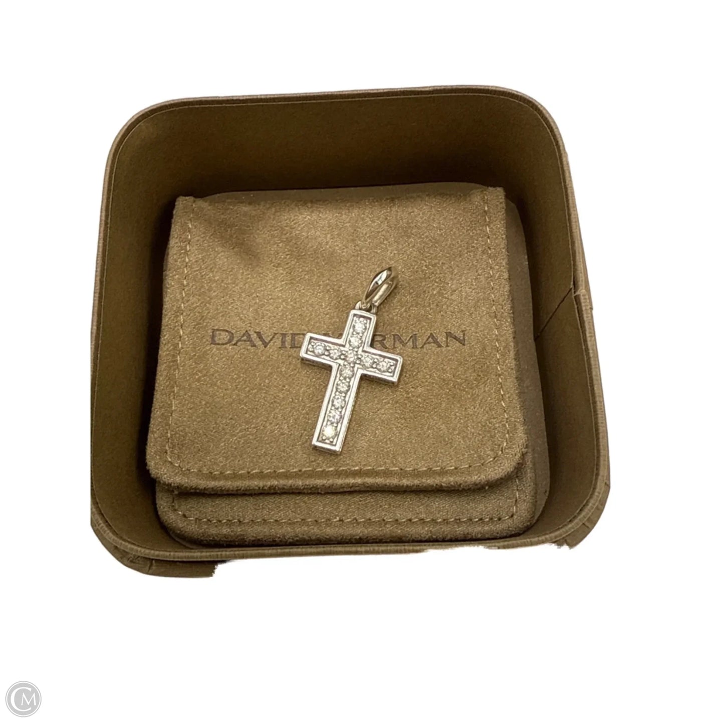 David Yurman Pave Diamond Cross Luxury Designer Pendant