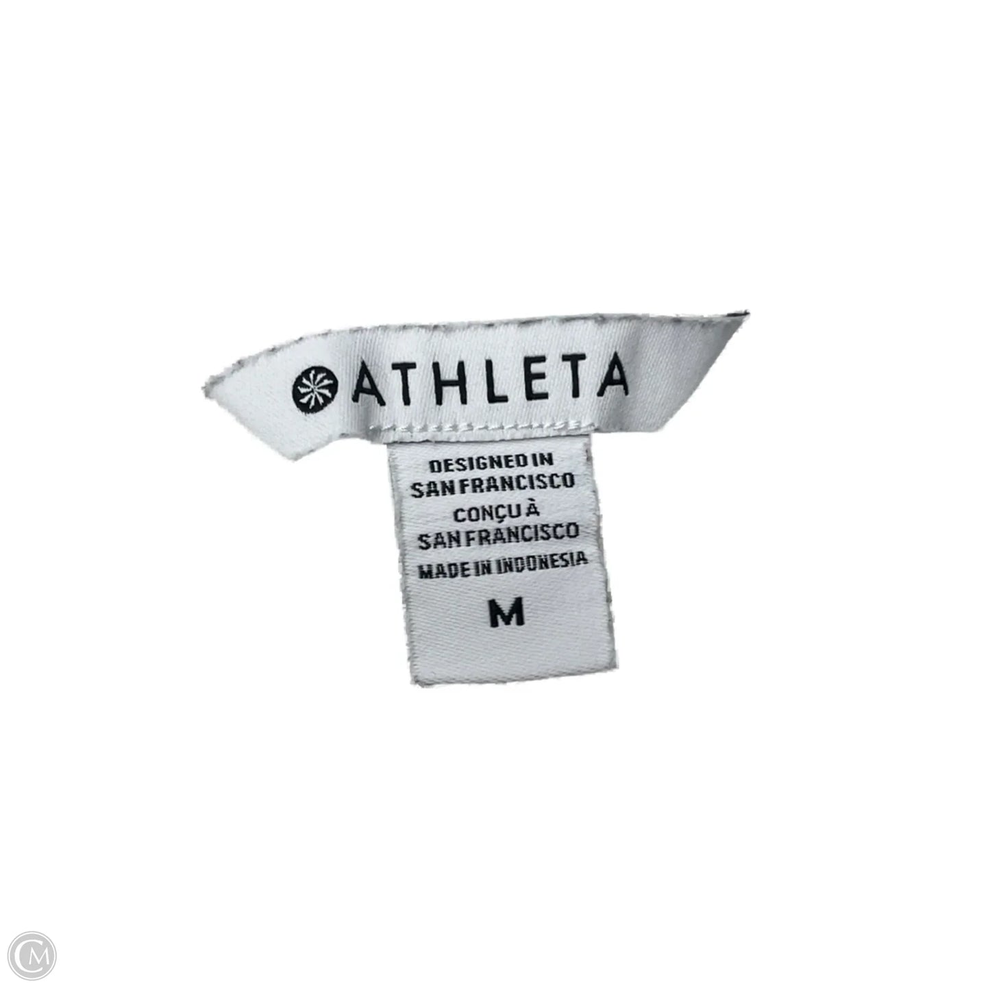 Athletic Top Short Sleeve By Athleta In Grey, Size: M