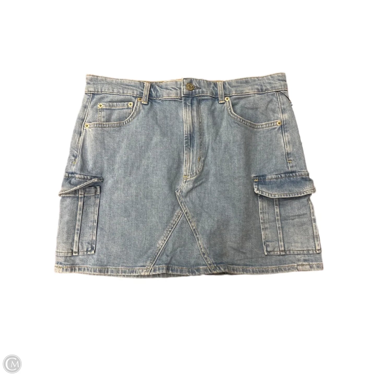 Skirt Mini & Short By Rails In Blue Denim, Size: 12
