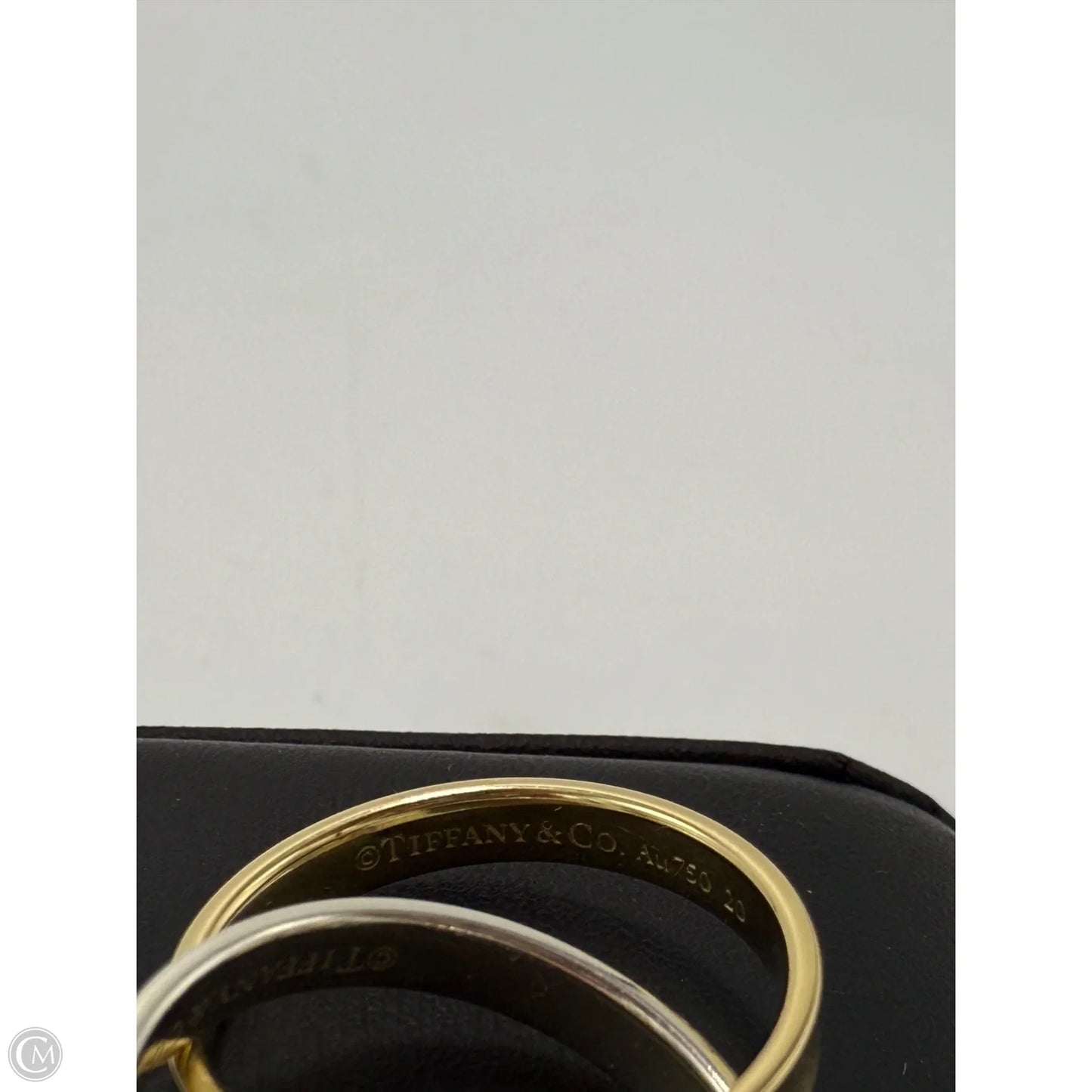 Tiffany & Co. 18K and 925 Interlocking 1837 Circles Luxury Ring, Size: 7.5