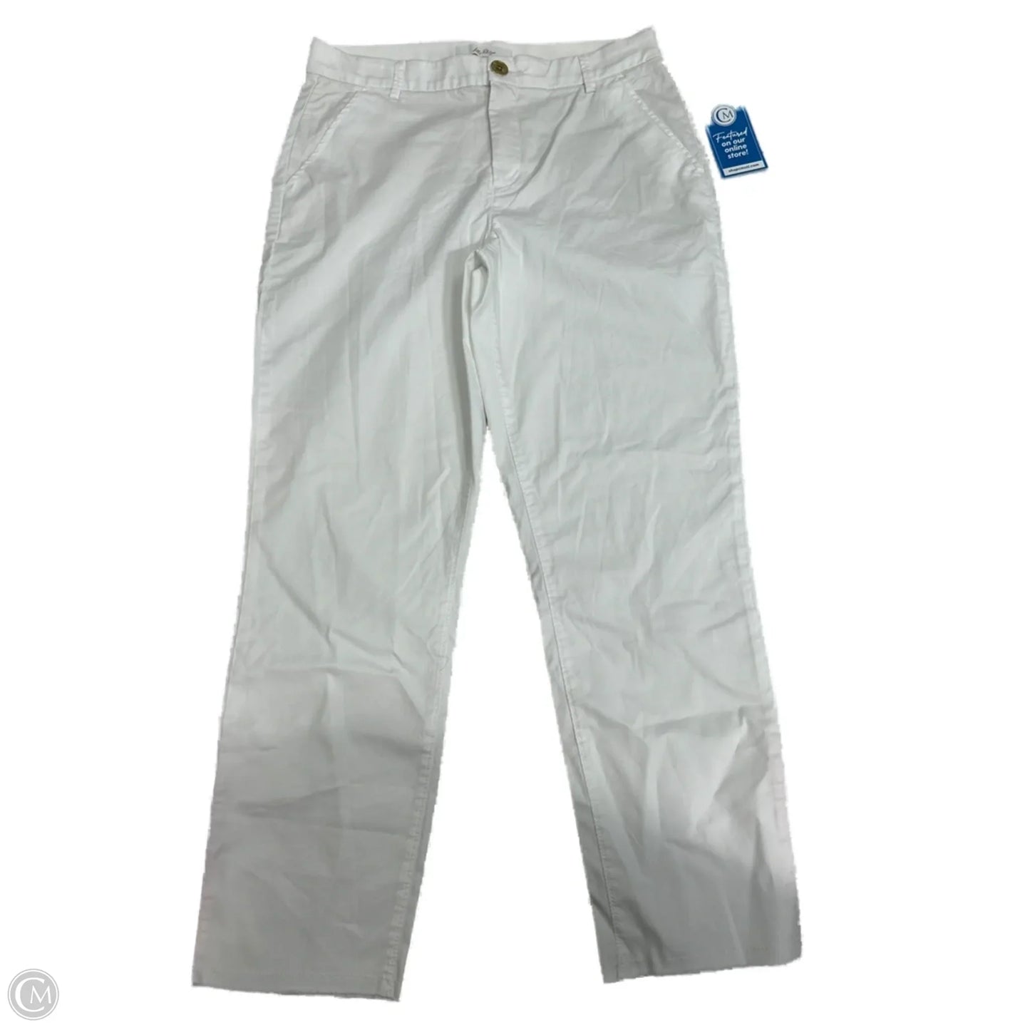 Pants Designer By Lilly Pulitzer In White, Size: 8