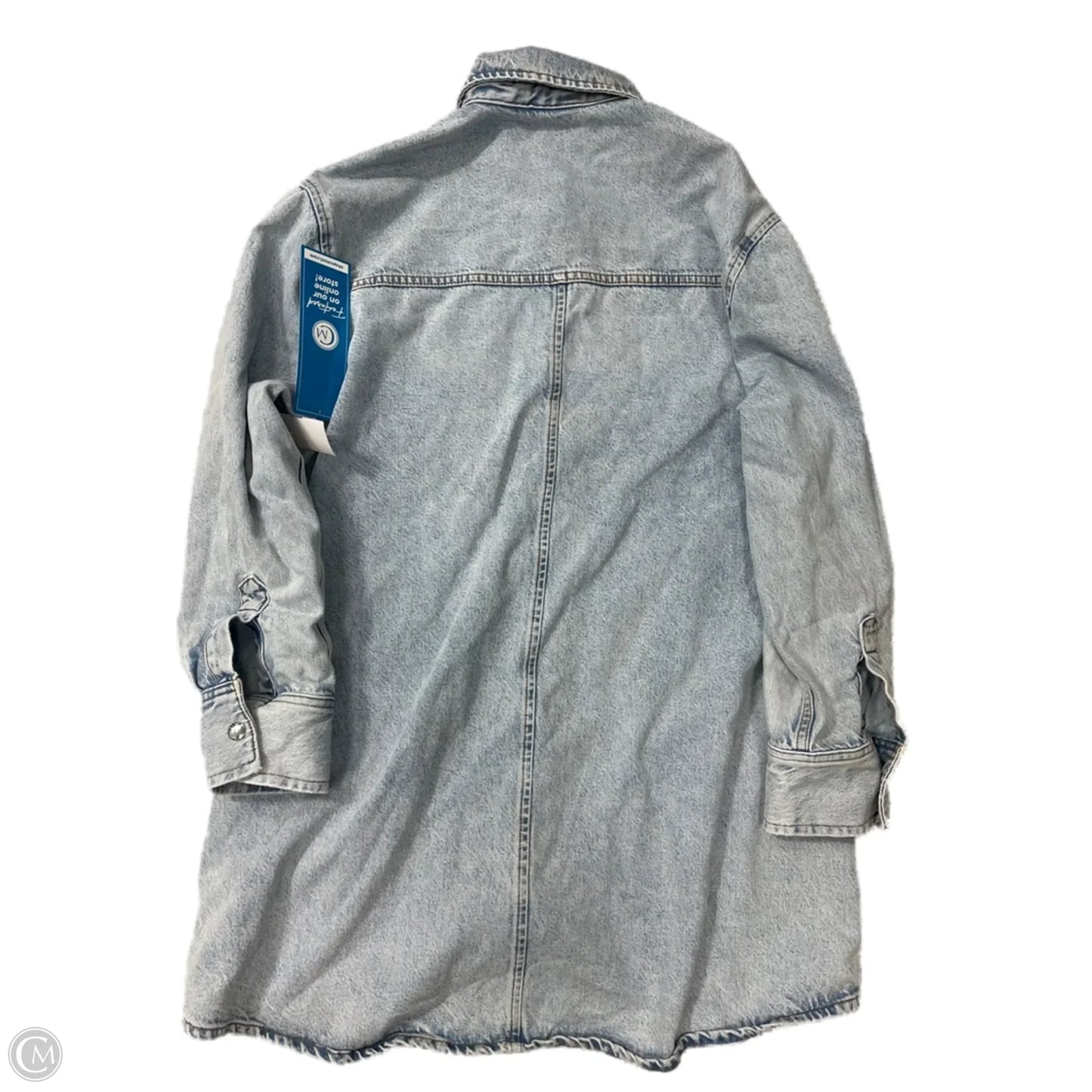Dress Designer By Frame In Blue Denim, Size: S
