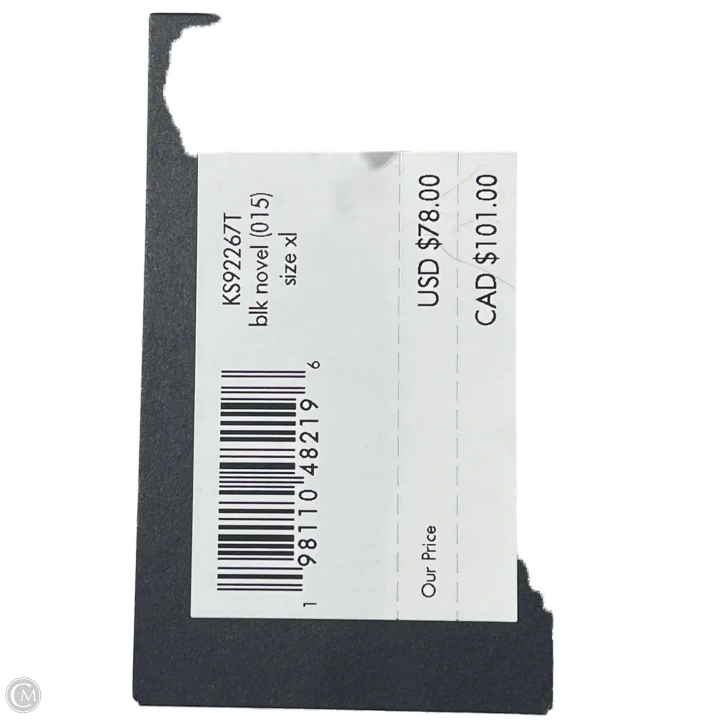 New! Pajamas Designer By Kate Spade In Black & Pink, Size: Xl