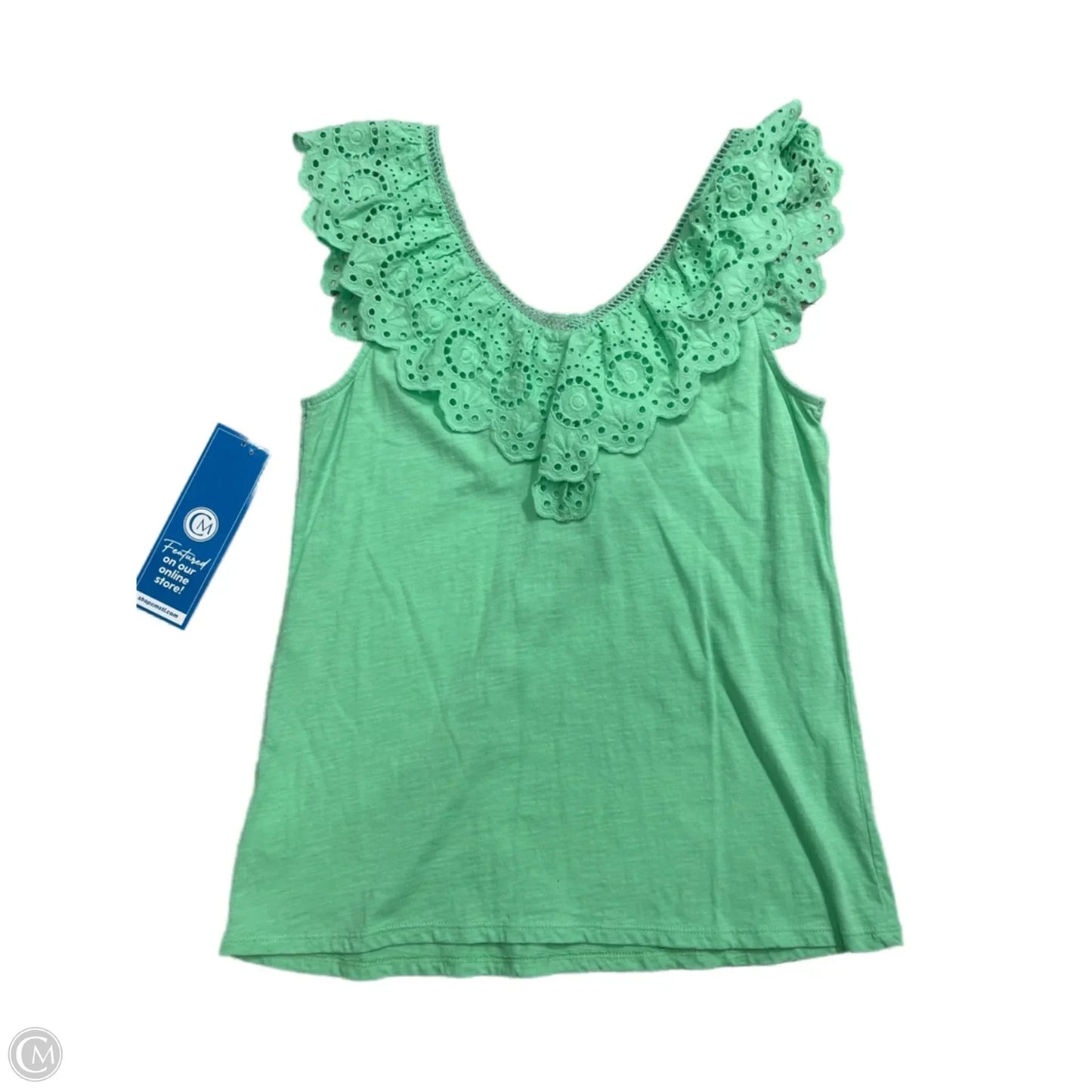 Top Sleeveless Designer By Lilly Pulitzer In Green, Size: M