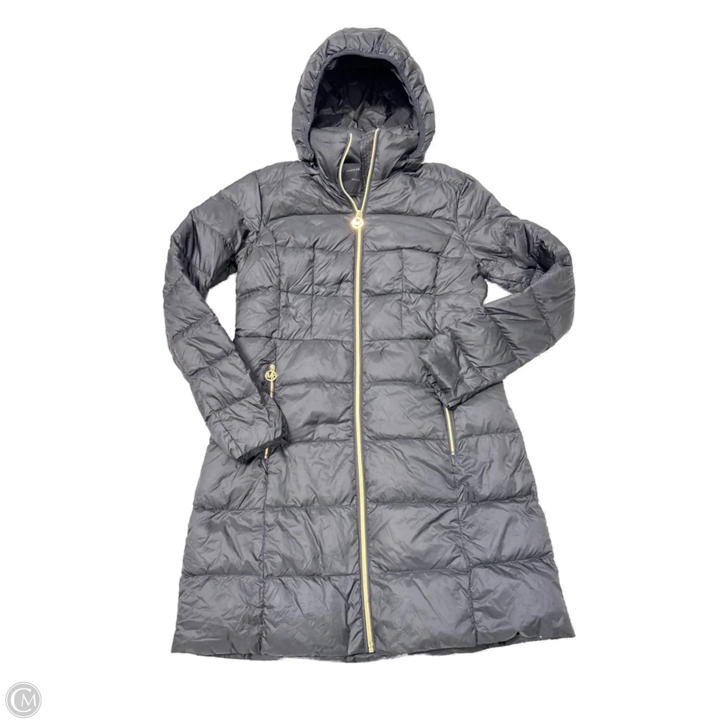 Coat Designer By Michael Kors In Black, Size: M