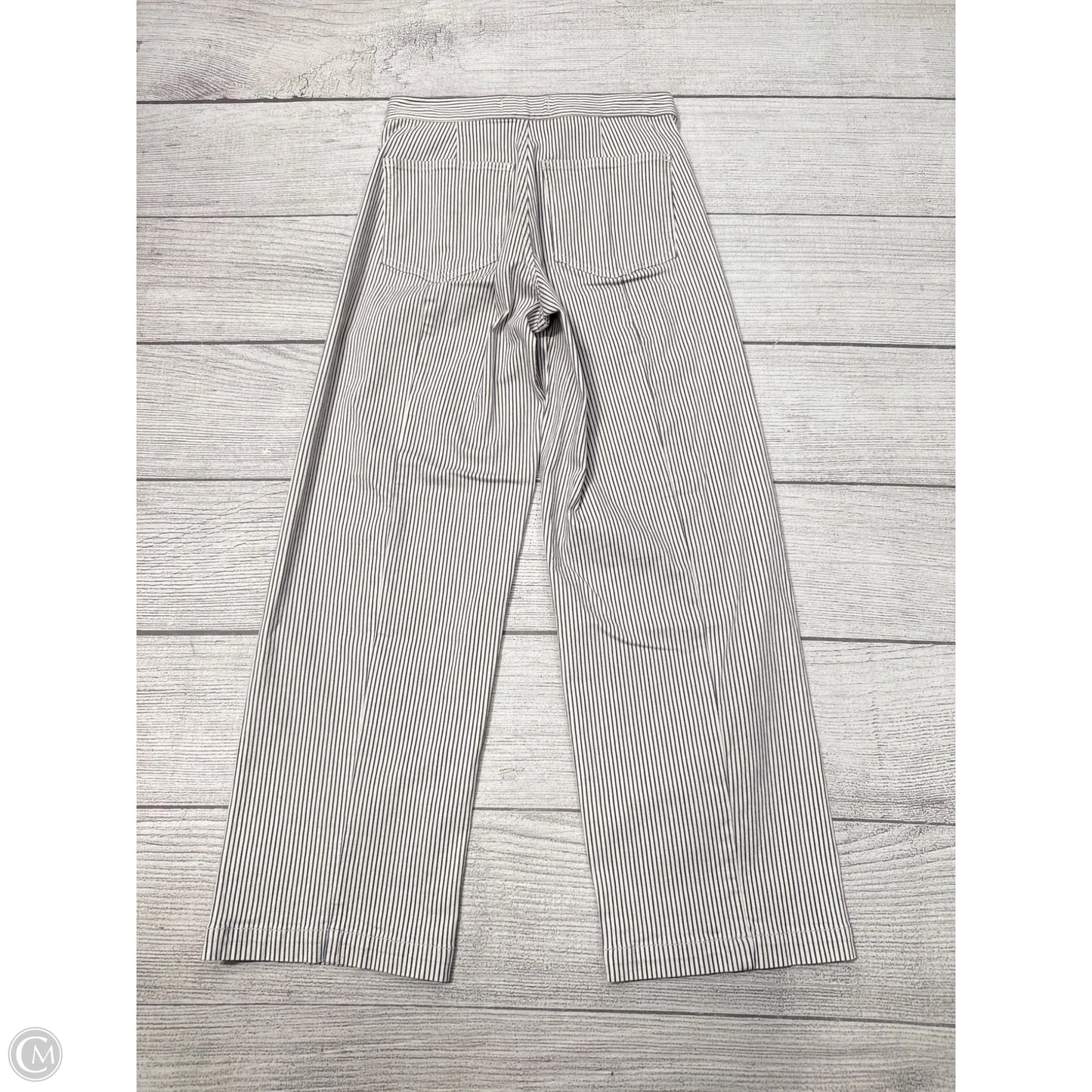 Pants Wide Leg By Madewell In Striped Pattern, Size: 0