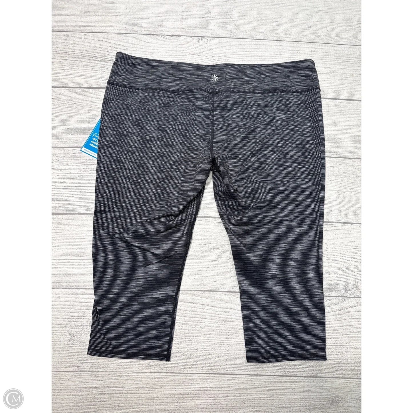 Athletic Capris By Athleta In Grey, Size: 2x