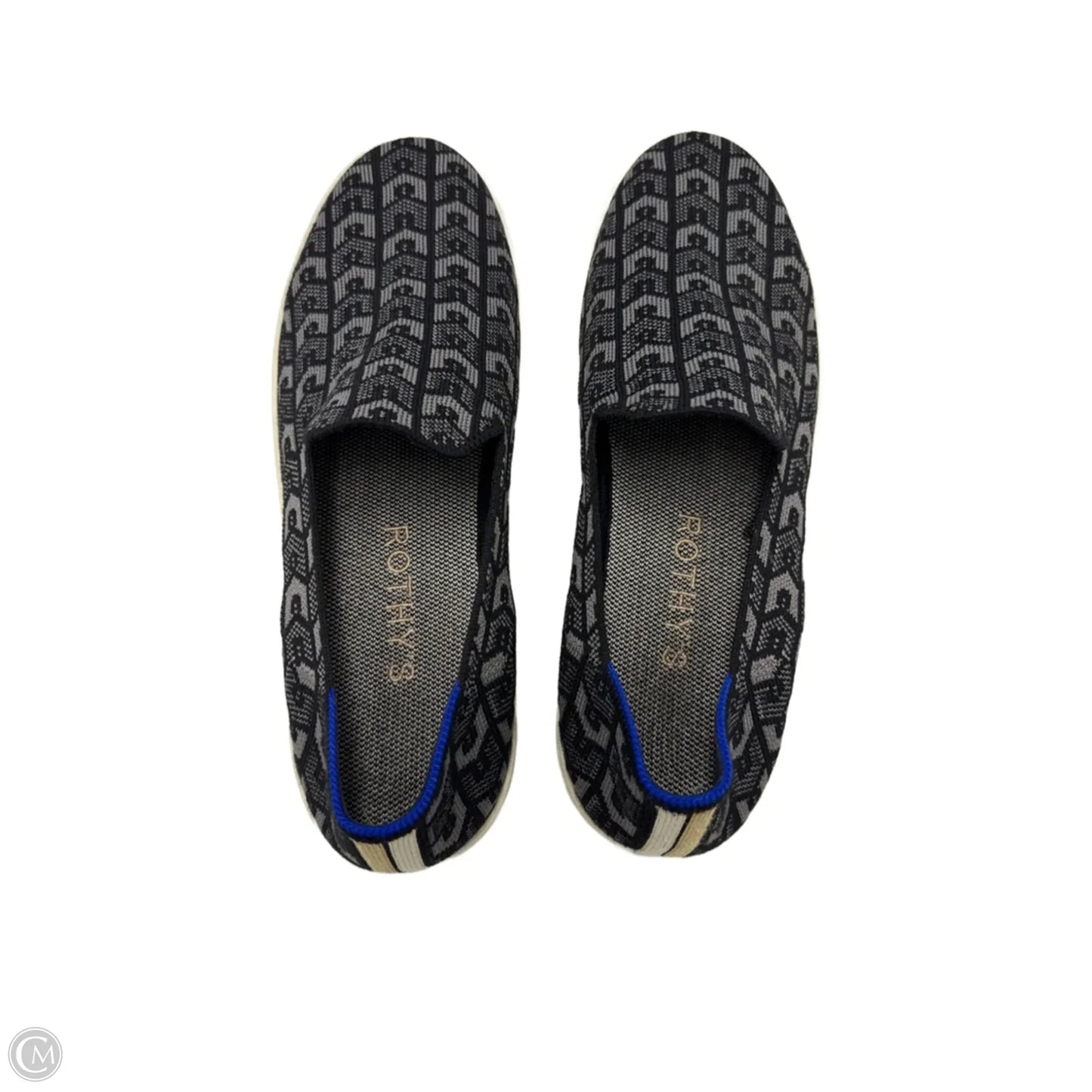 Shoes Designer By Rothys In Black & Grey, Size: 11.5