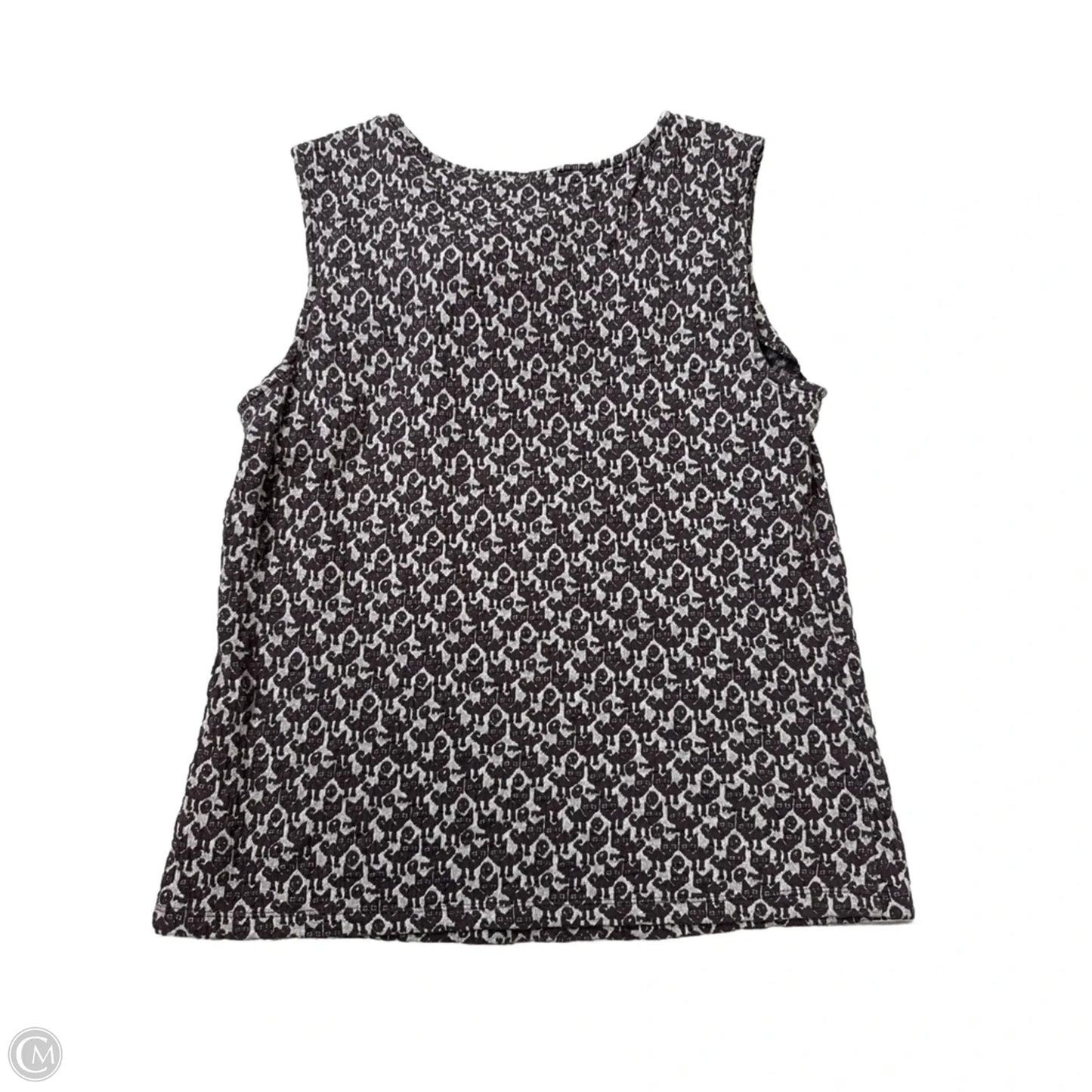 Top Sleeveless By Maeve In Brown & Grey, Size: M