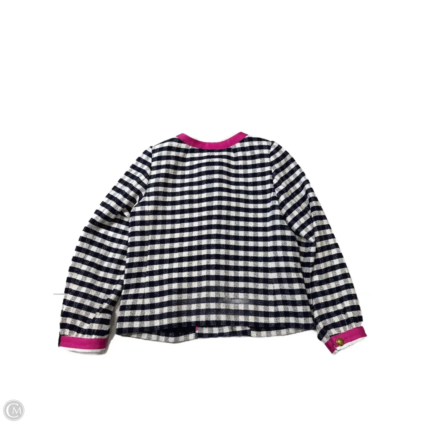 Blazer By J. Crew In Blue & Pink, Size: M