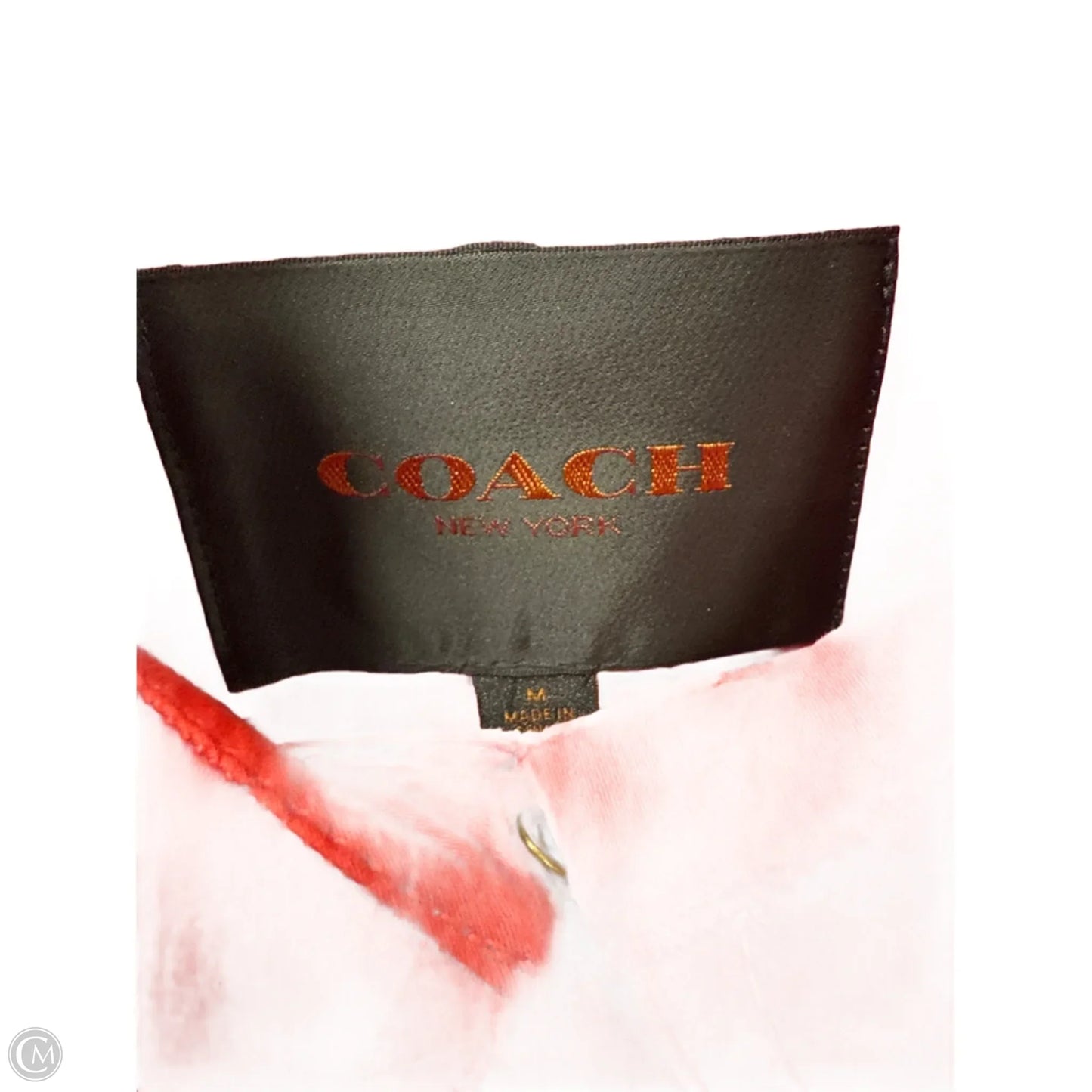 Coat Designer By Coach In Red, Size: M