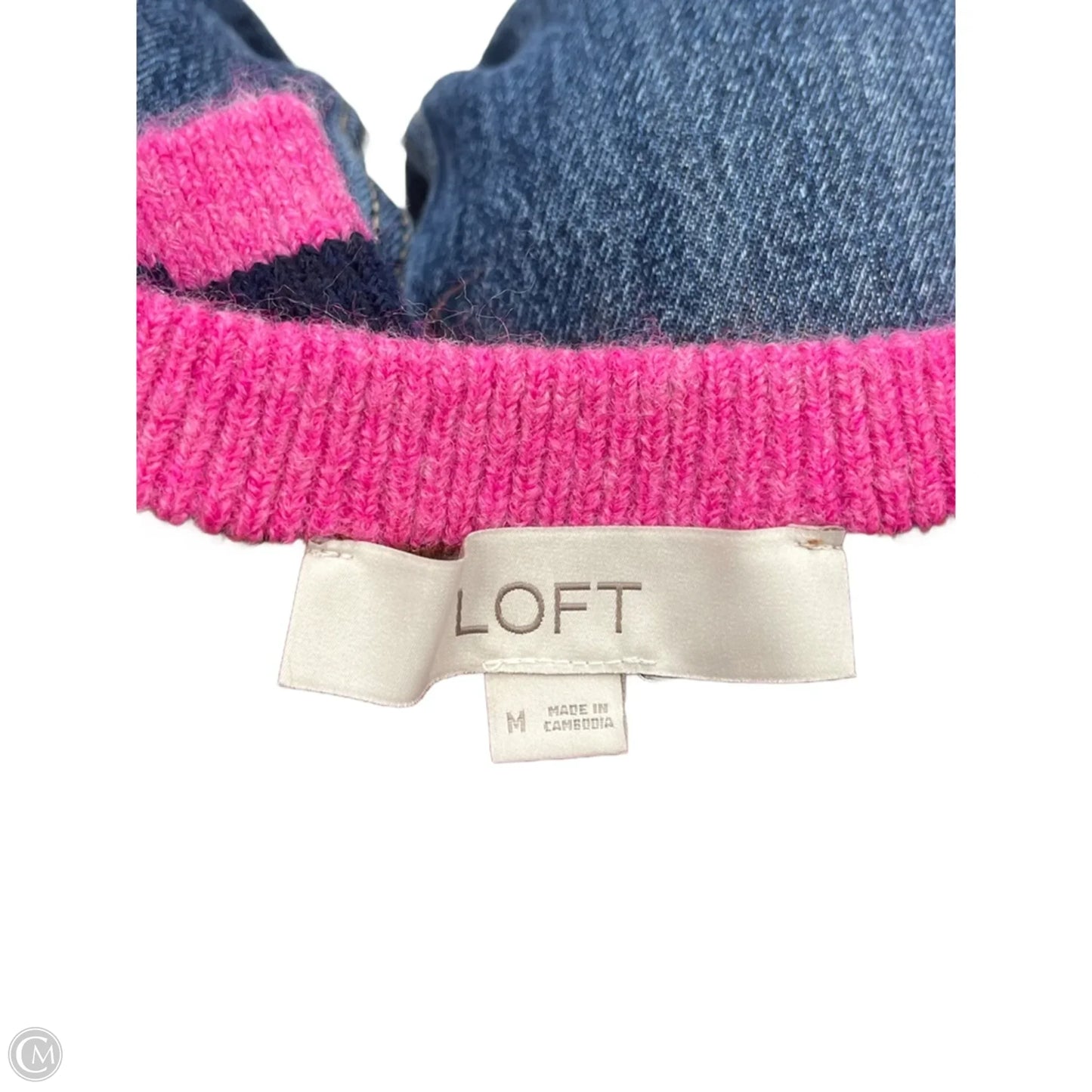 Sweater By Loft In Multi-colored, Size: M