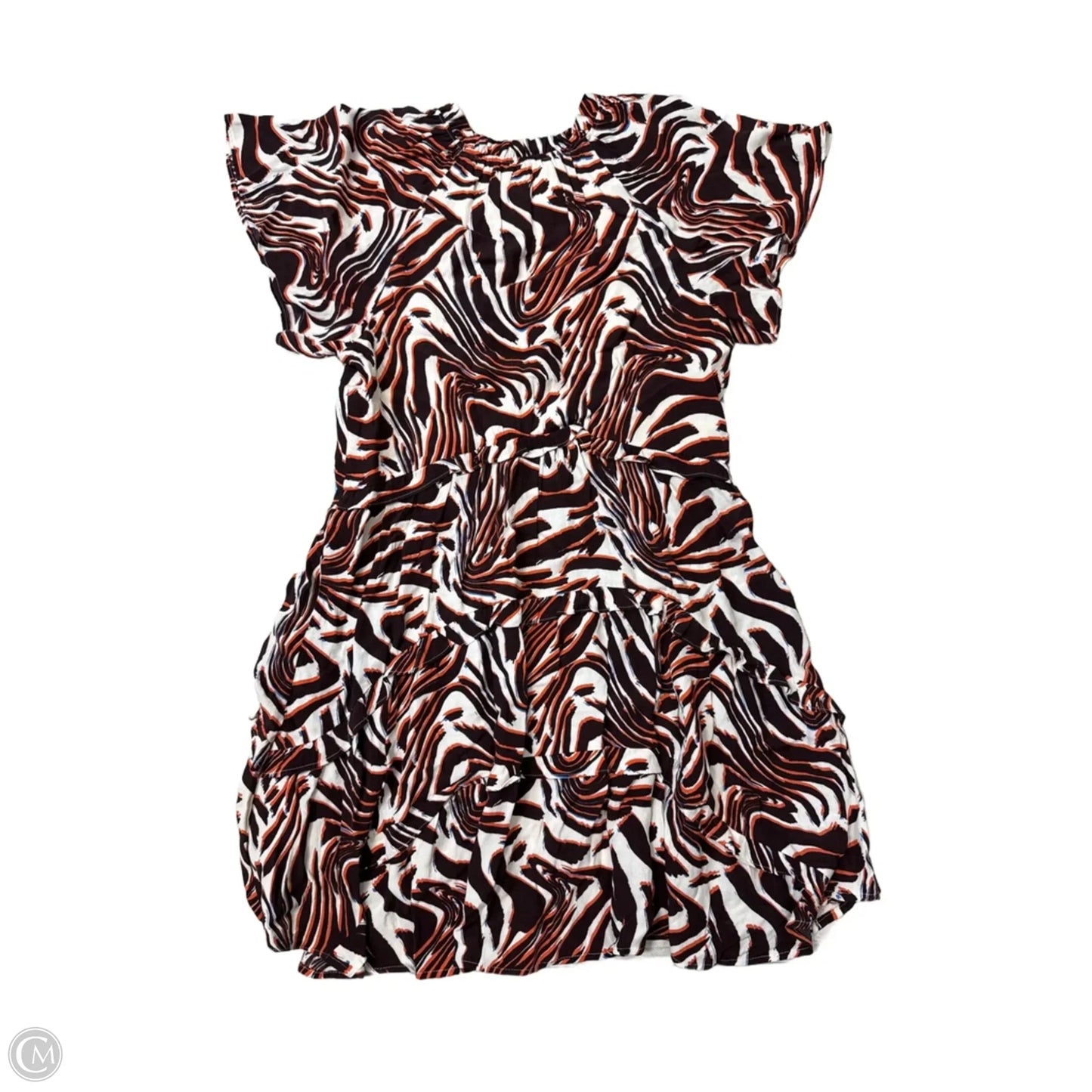 Dress Casual Short By Anthropologie In Brown & White, Size: S