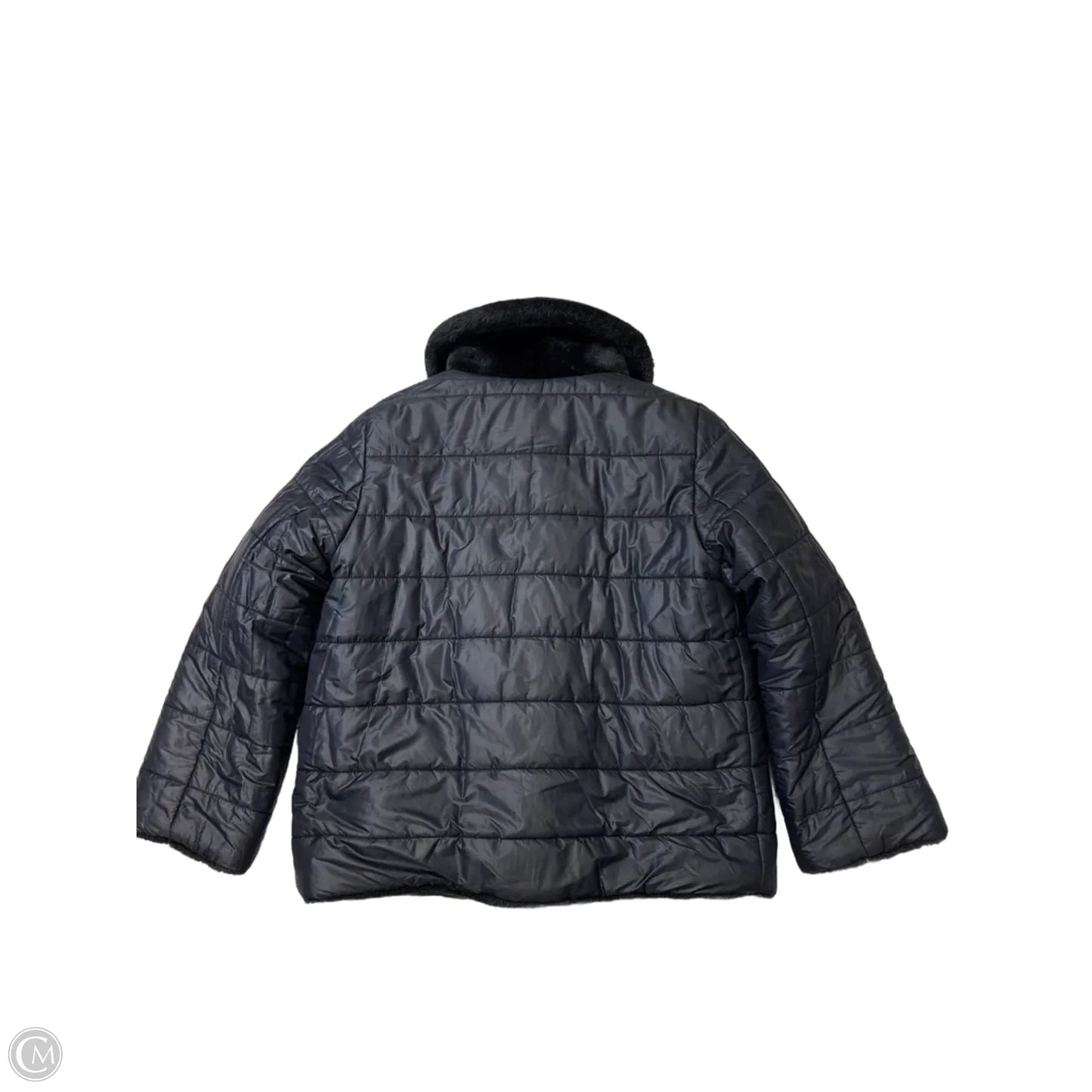 Coat Faux Fur & Sherpa By Armani Jeans In Black, Size: S