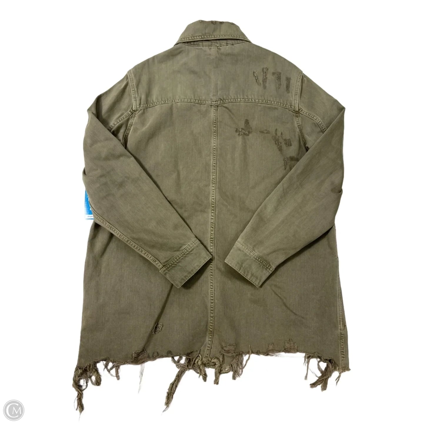 Jacket Moto By Free People In Green, Size: M