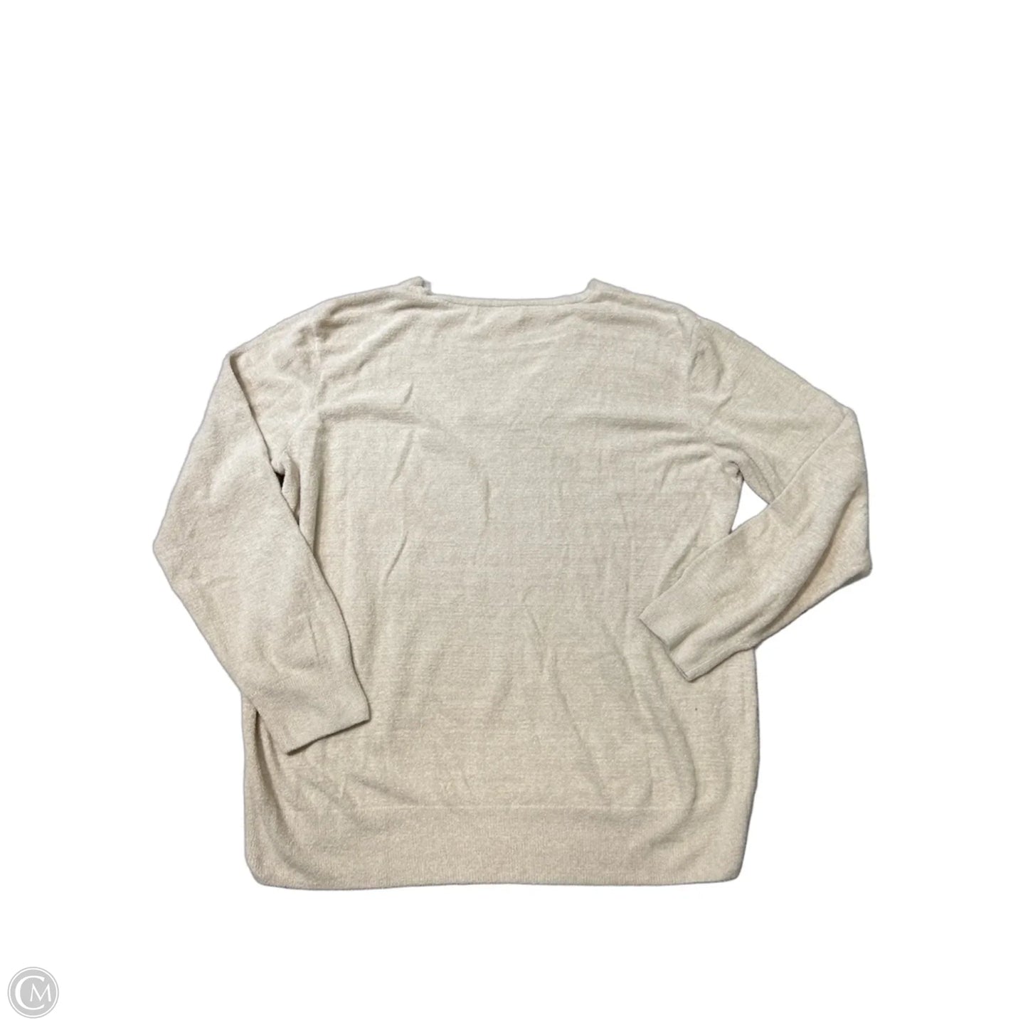Top Long Sleeve By Barefoot Dreams In Cream, Size: M