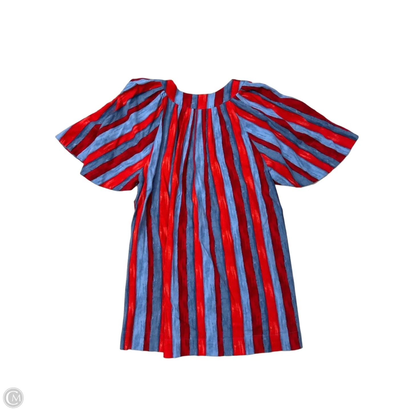 Dress Casual Short By Pomander Place In Blue & Red, Size: L