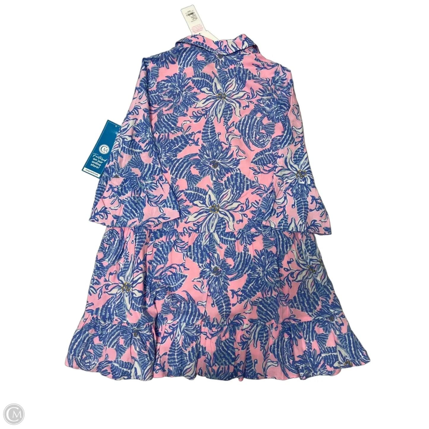 New! Dress Designer By Lilly Pulitzer In Blue & Pink, Size: Xs