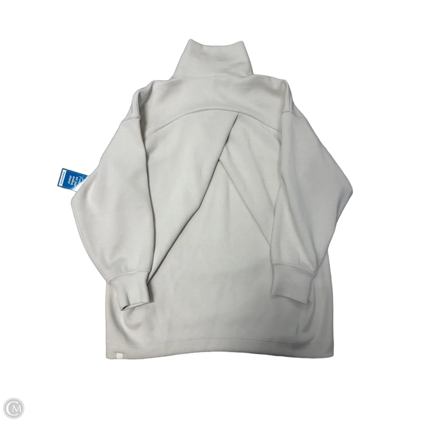 Athletic Sweatshirt Collar By Lululemon In Grey, Size: M